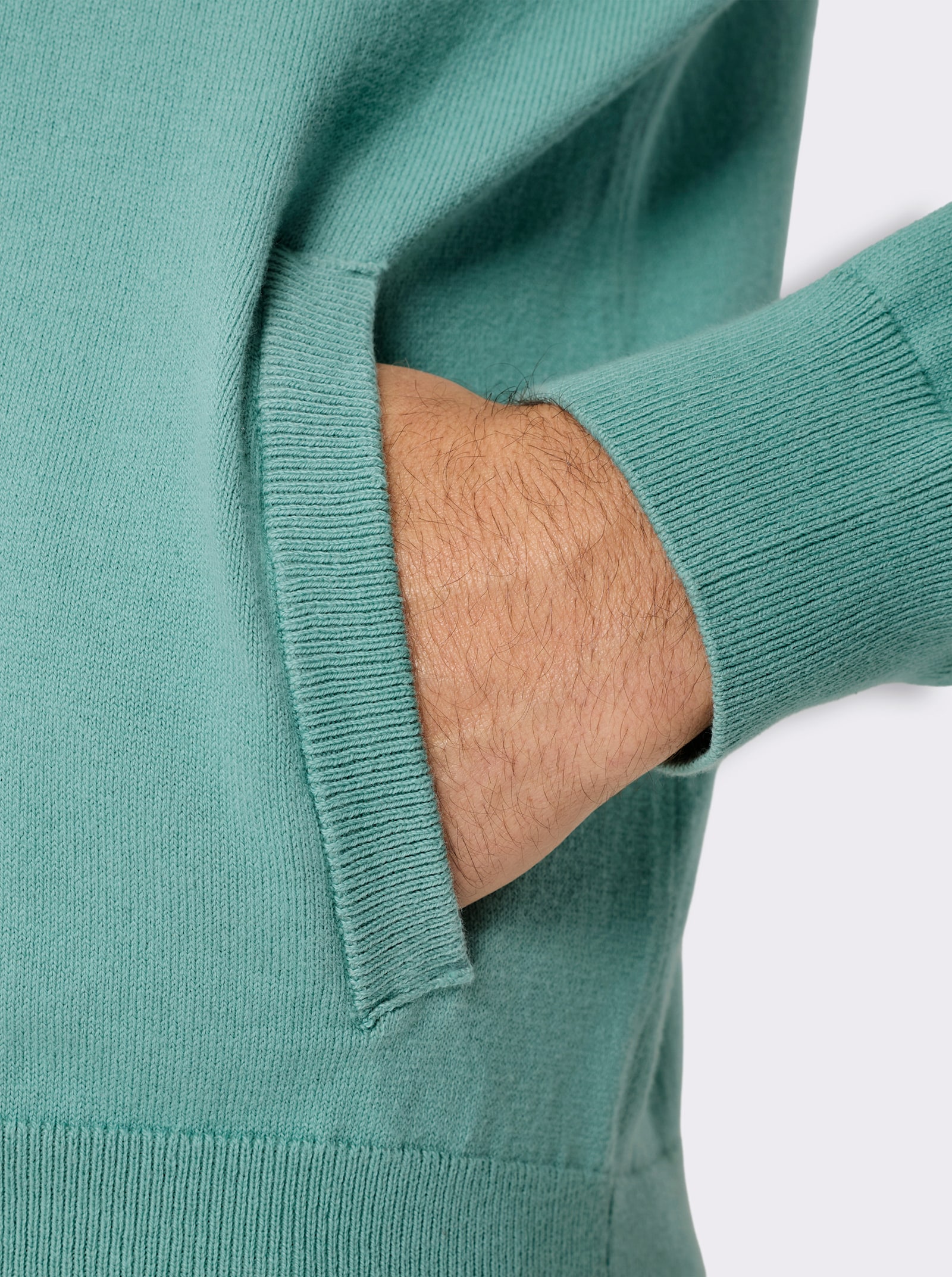 Marco Donati Strickjacke im Blouson-Stil, mit Baumwolle - salbei