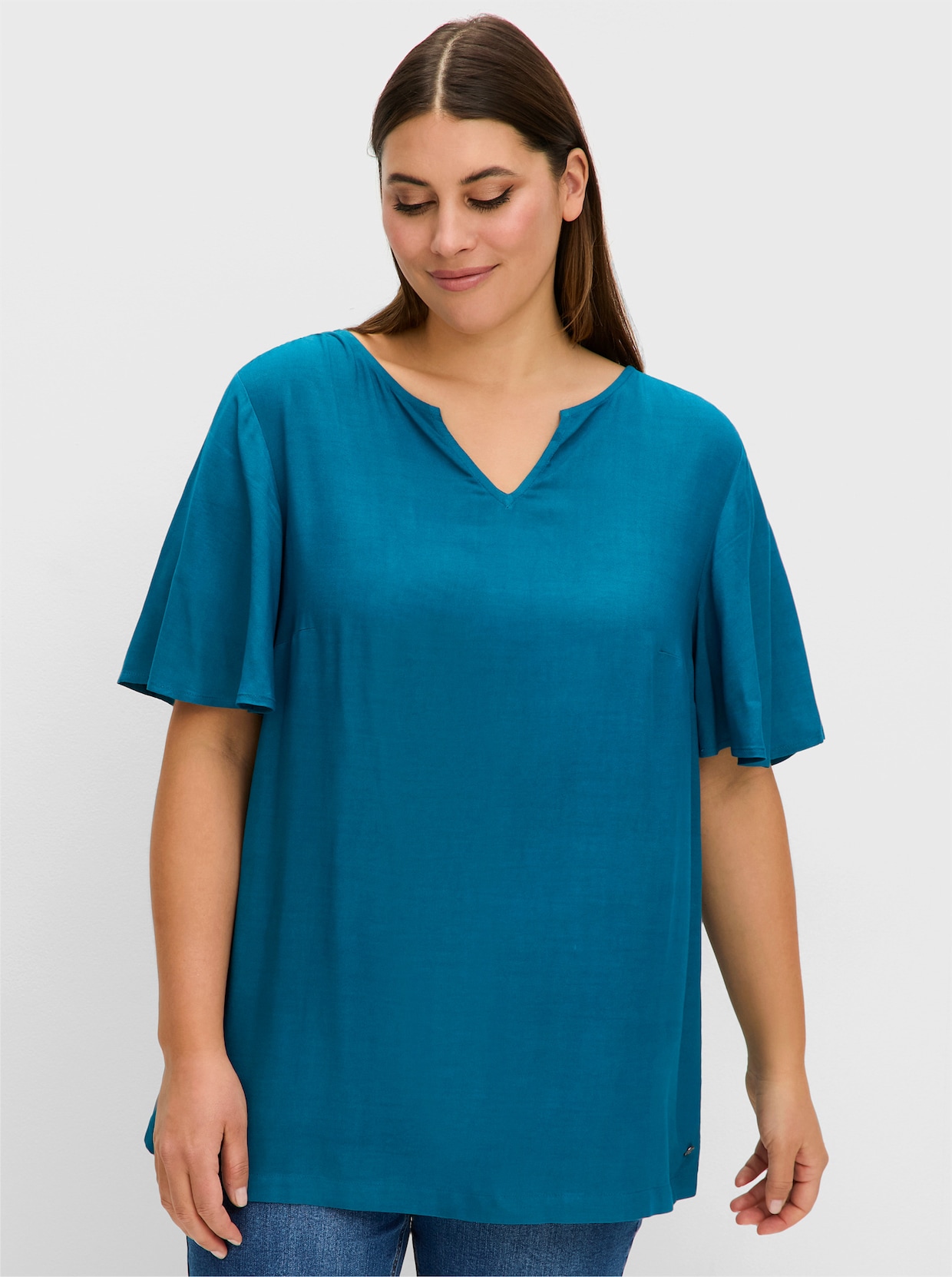 sheego Tuniek - donkerpetrol