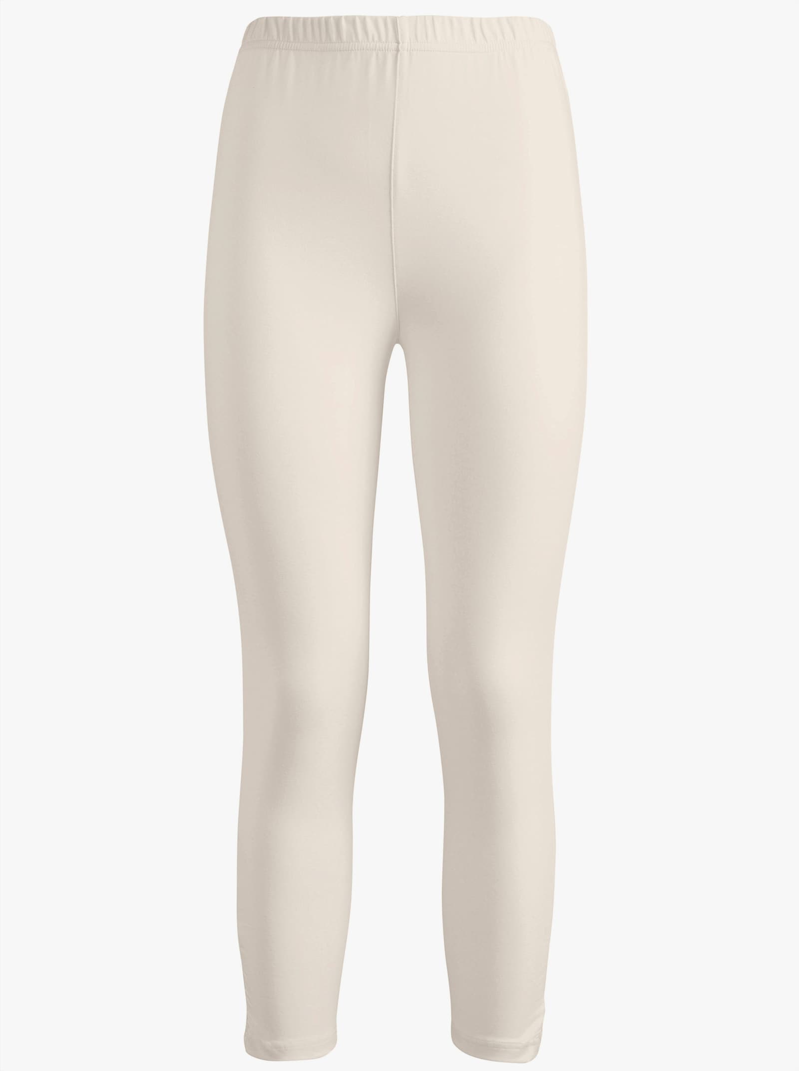 Leggings mit Raffung am Bein - ecru