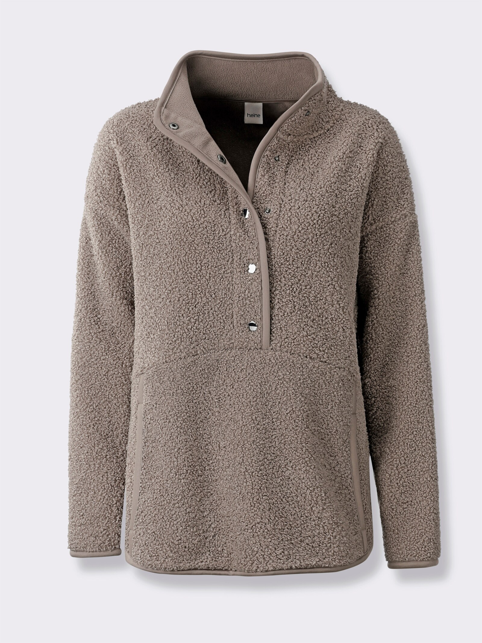 heine Wendeshirt aus Teddy-Fleece - taupe
