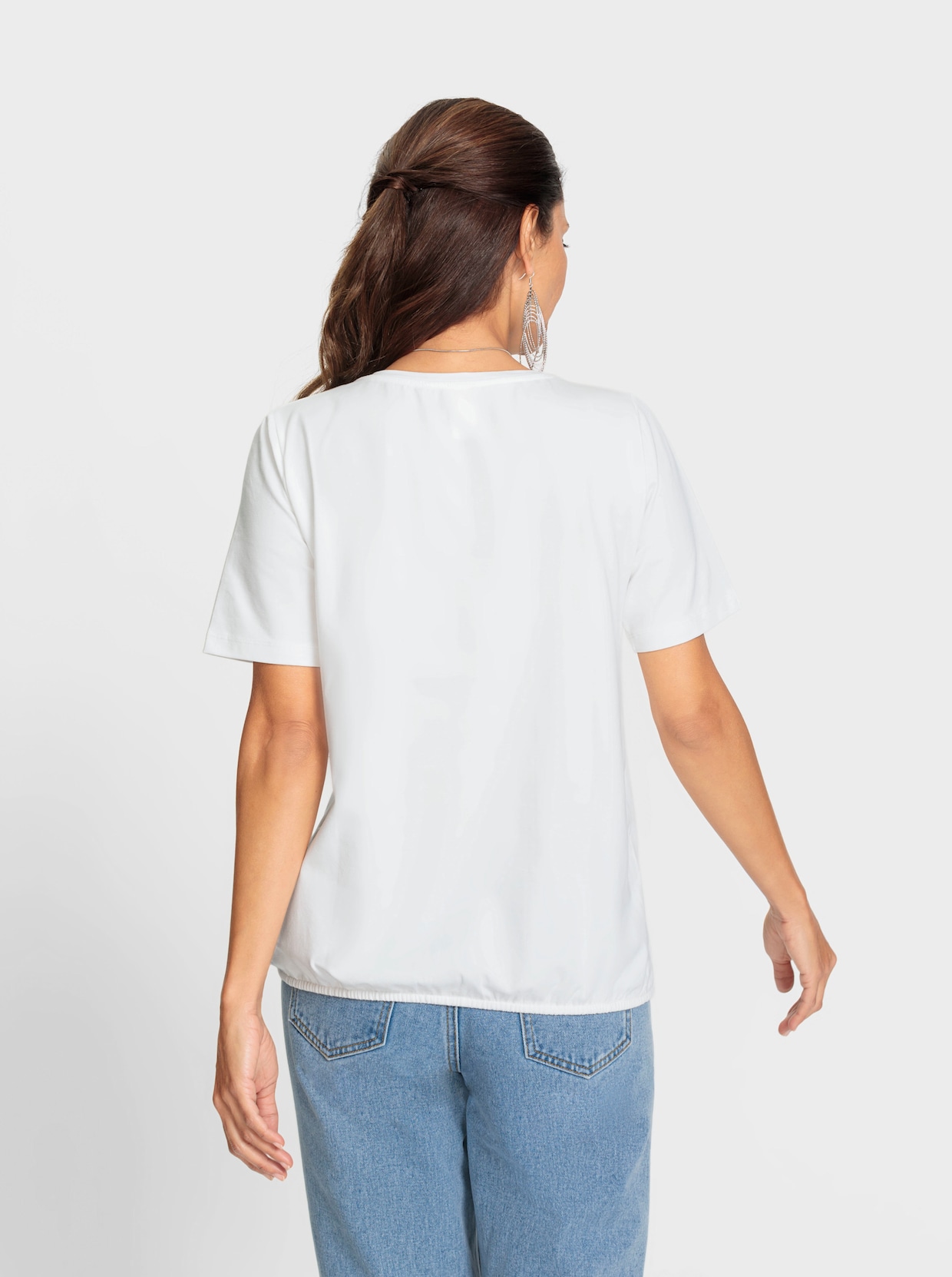 Print-Shirt - weiß-bedruckt