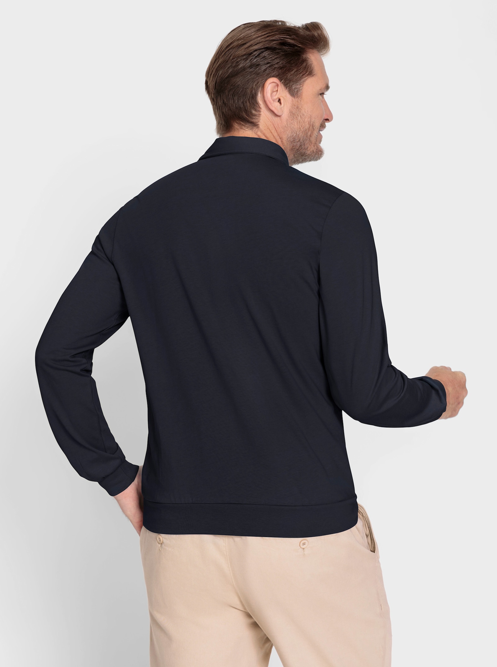 Marco Donati Langarm-Shirt - marine