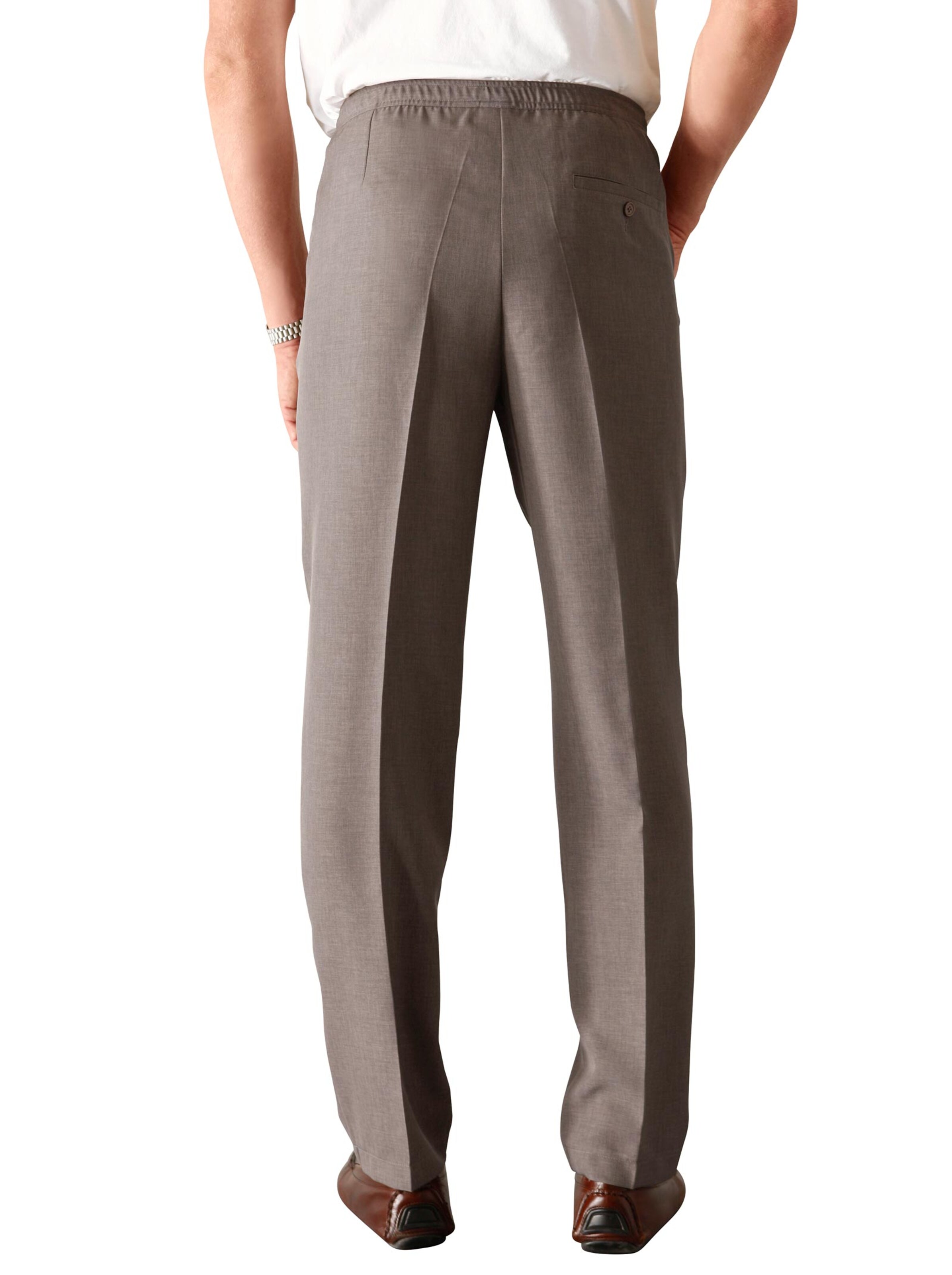 Schlupfhose - braun-meliert