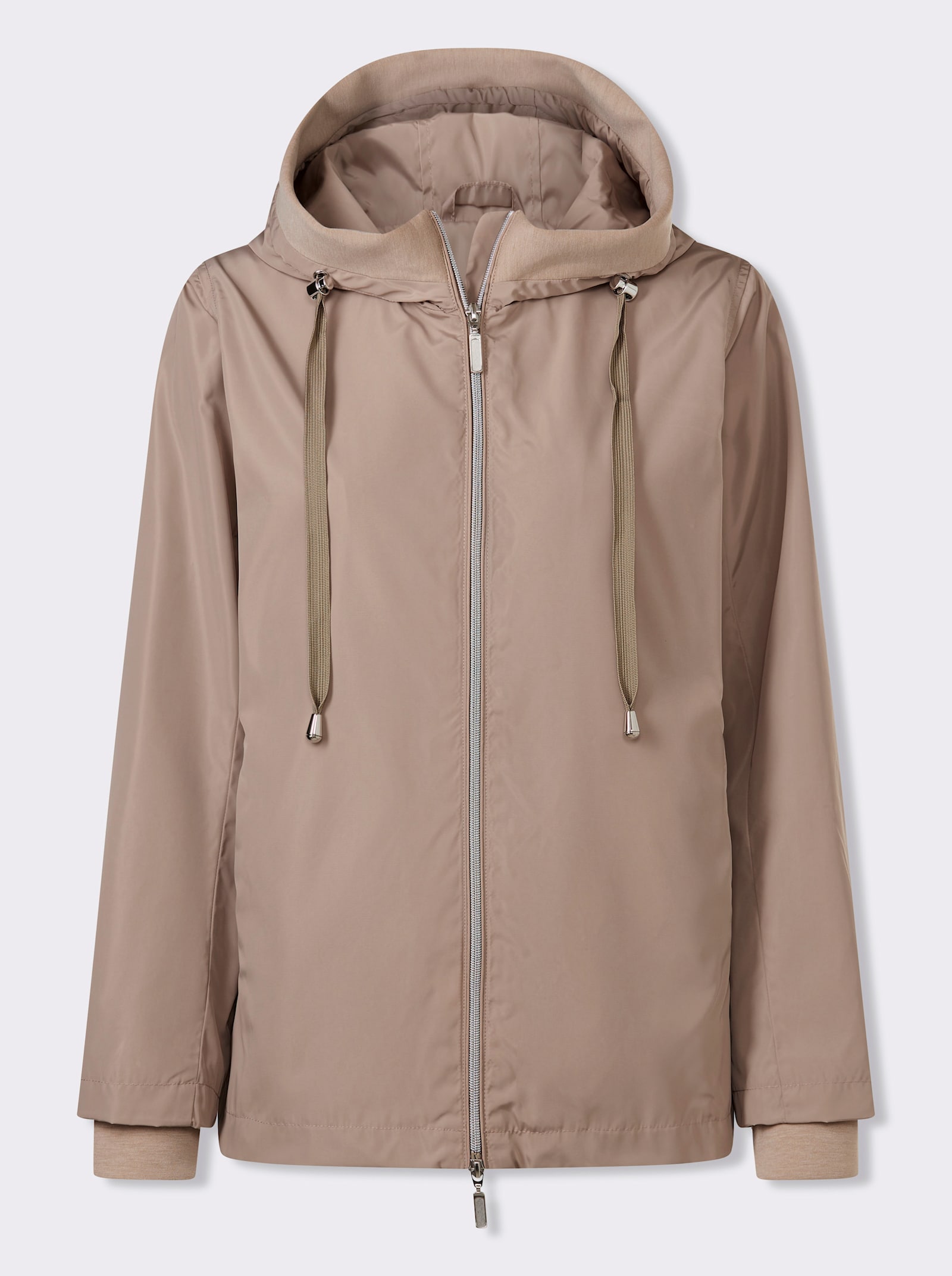 heine Freizeitjacke mit Kapuze - sesam