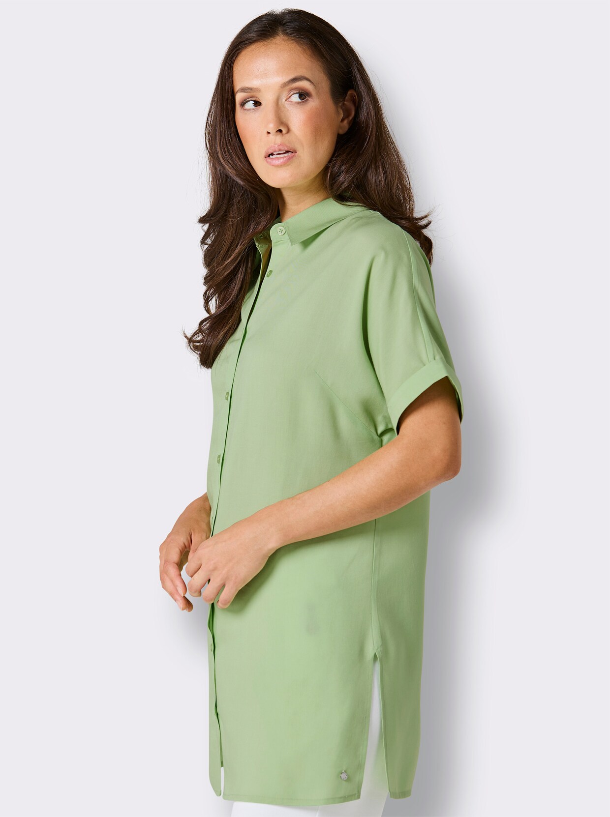 CREATION L PREMIUM Longbluse - reseda
