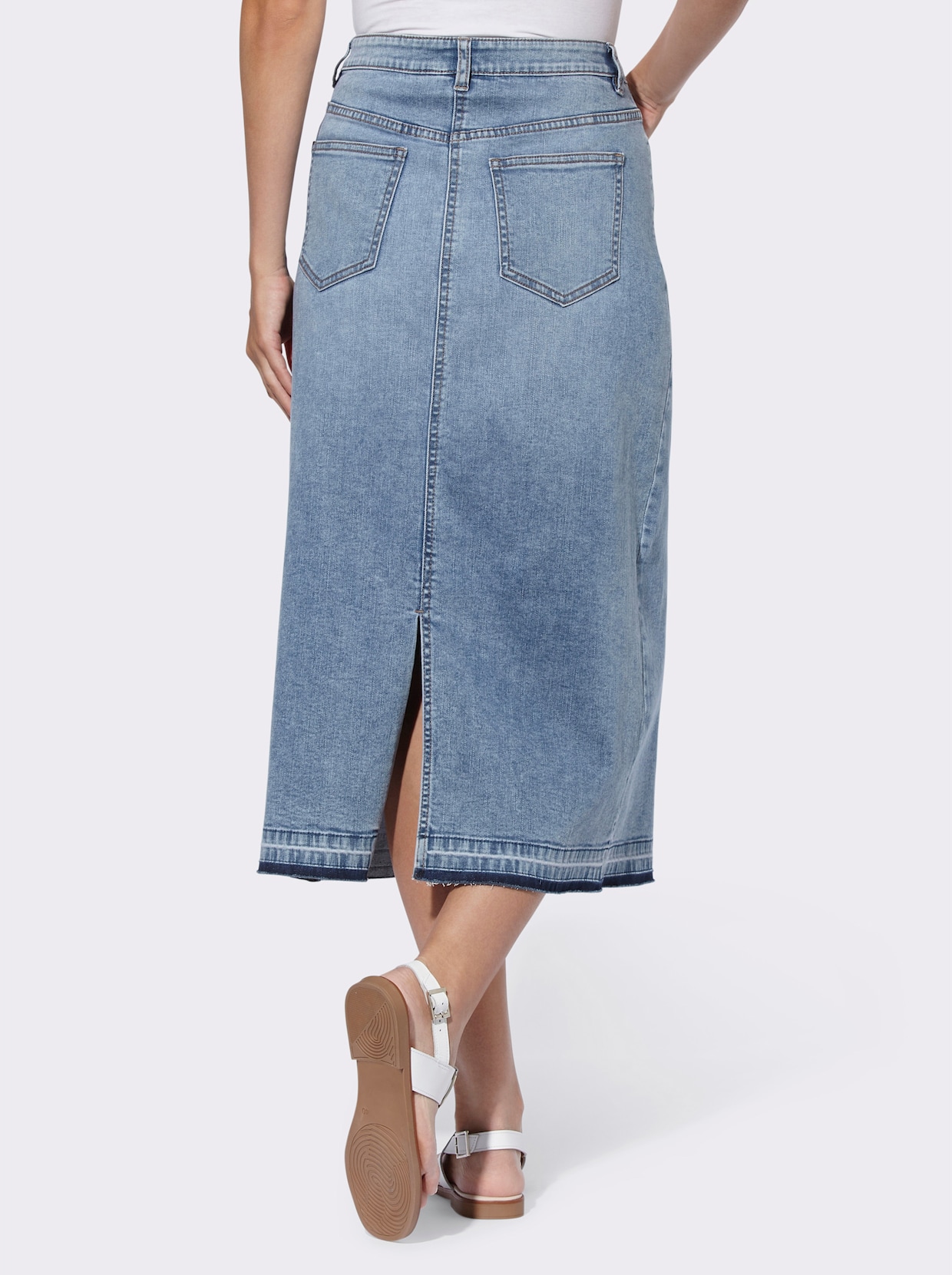 heine Jupe en jean - bleu blanchi