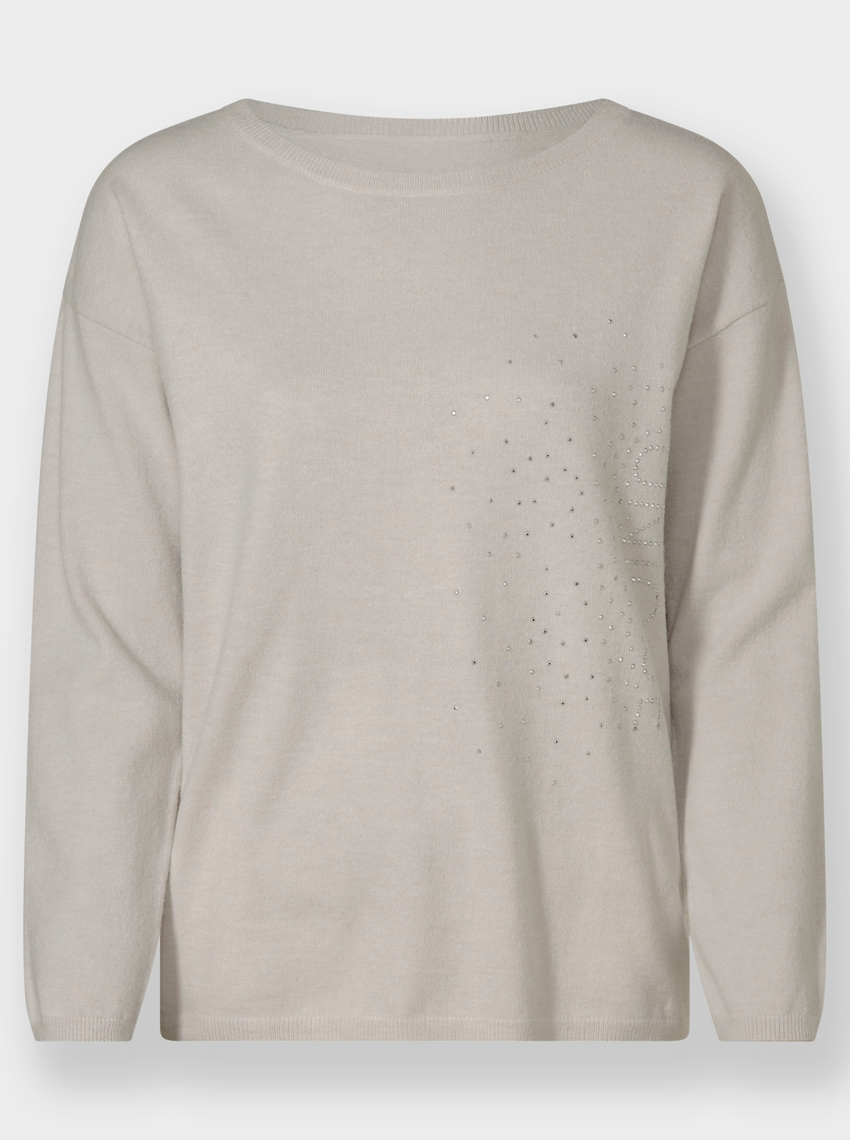 heine Pullover met ronde hals - lichtgrijs gemêleerd