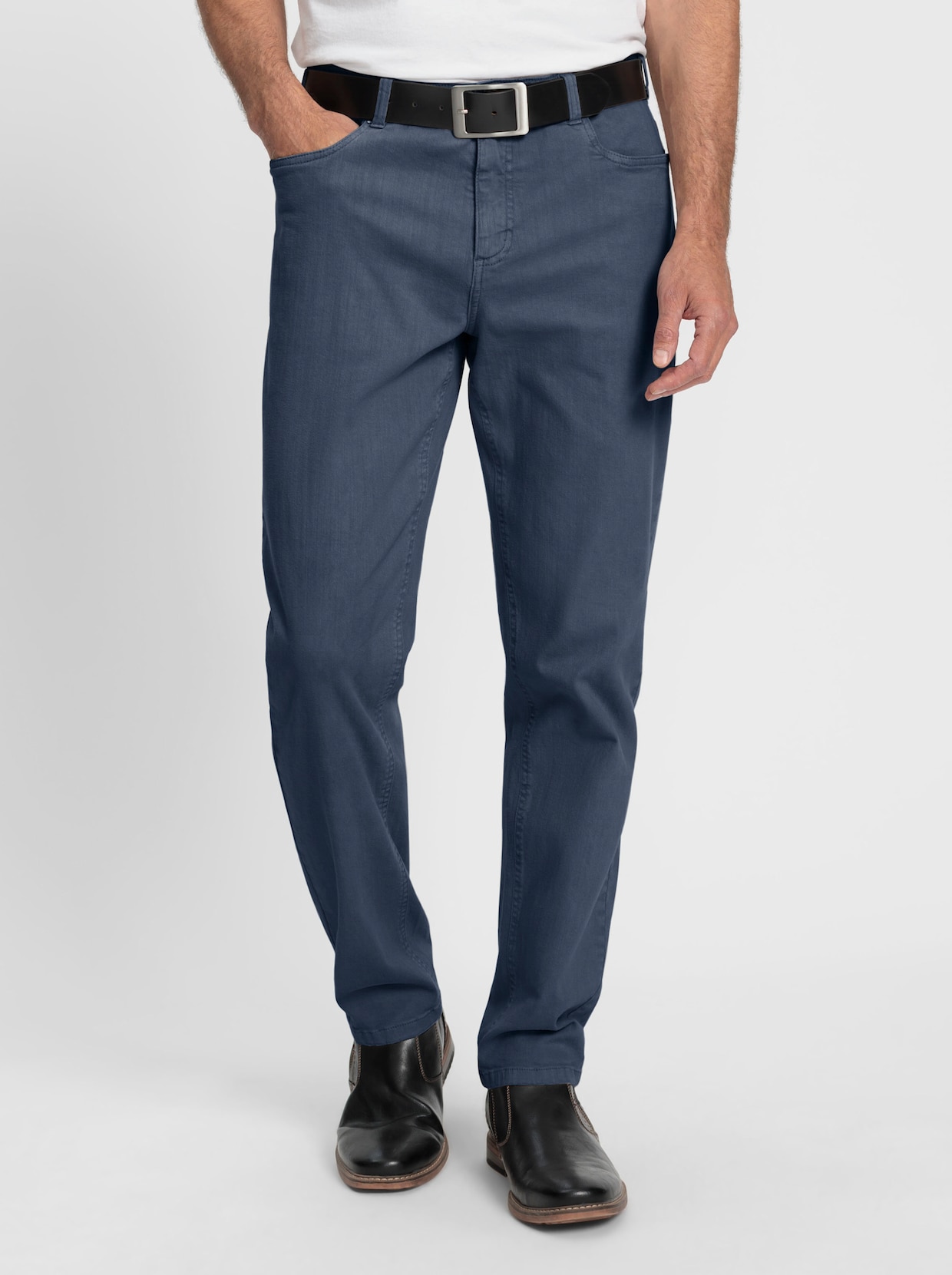 Marco Donati 5-Pocket-Hose - rauchblau