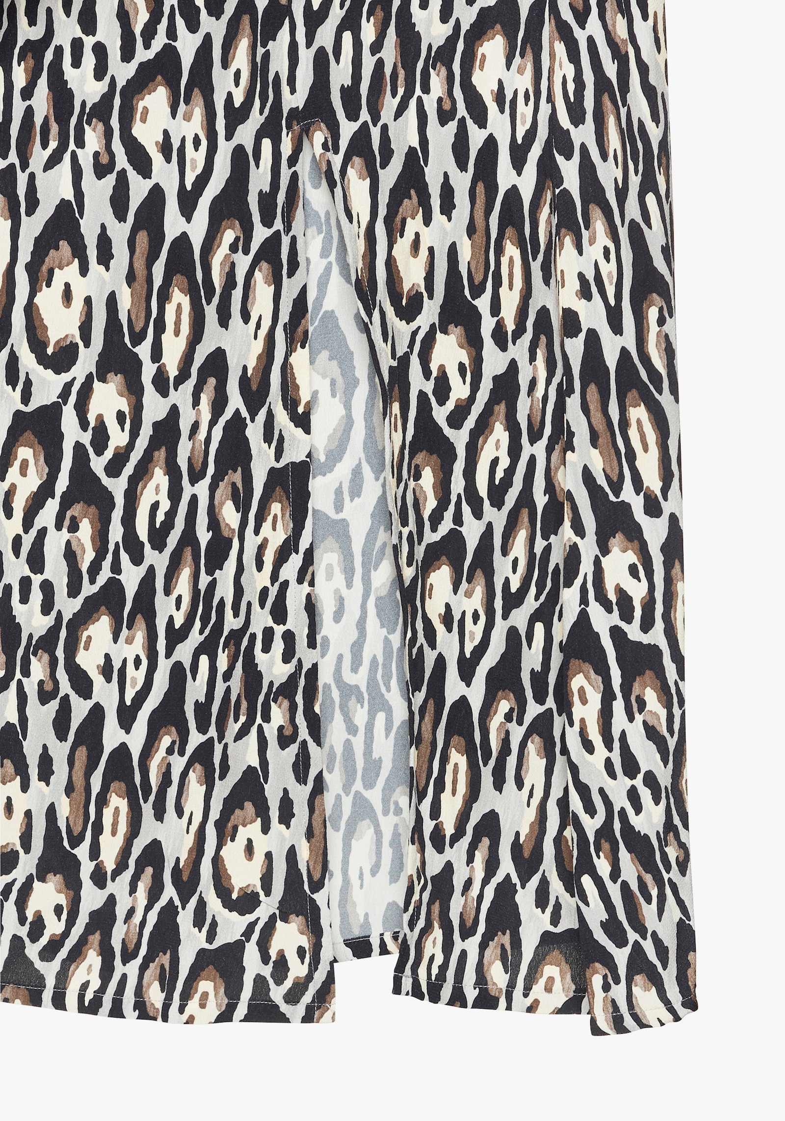 LASCANA Midirock - schwarz-grau-gelb bedruckt