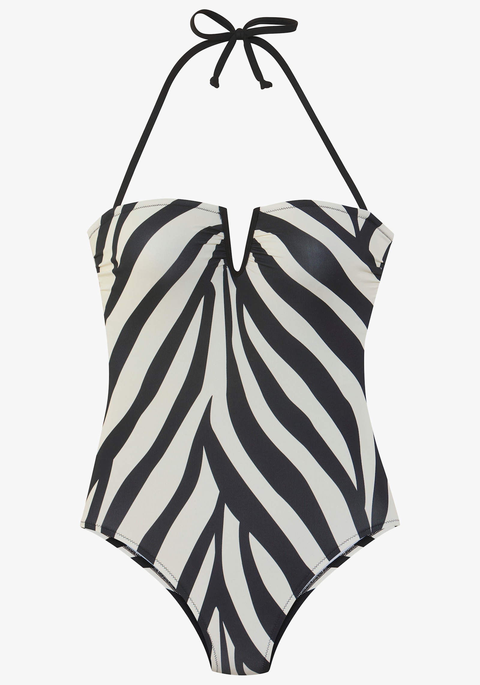 French Connection Badeanzug - schwarz-creme