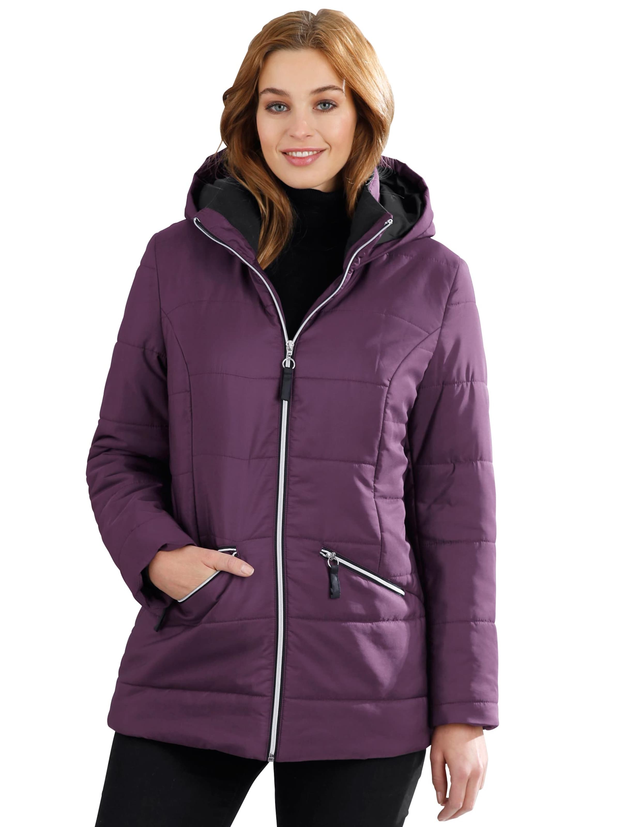 Steppjacke - aubergine