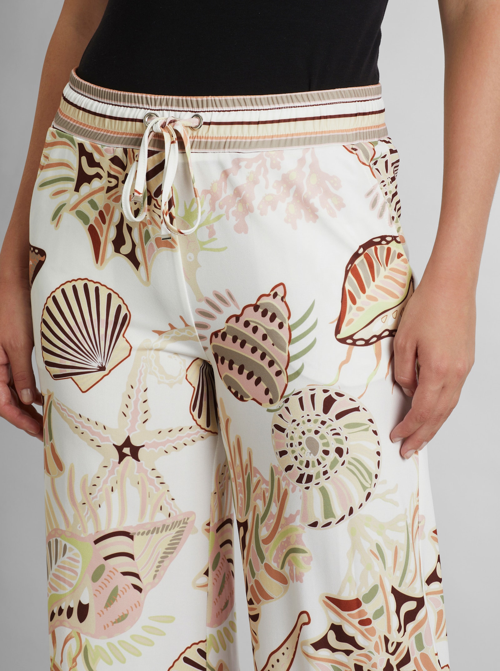 heine Schlupfhose mit Muster - ecru-schlamm-bedruckt