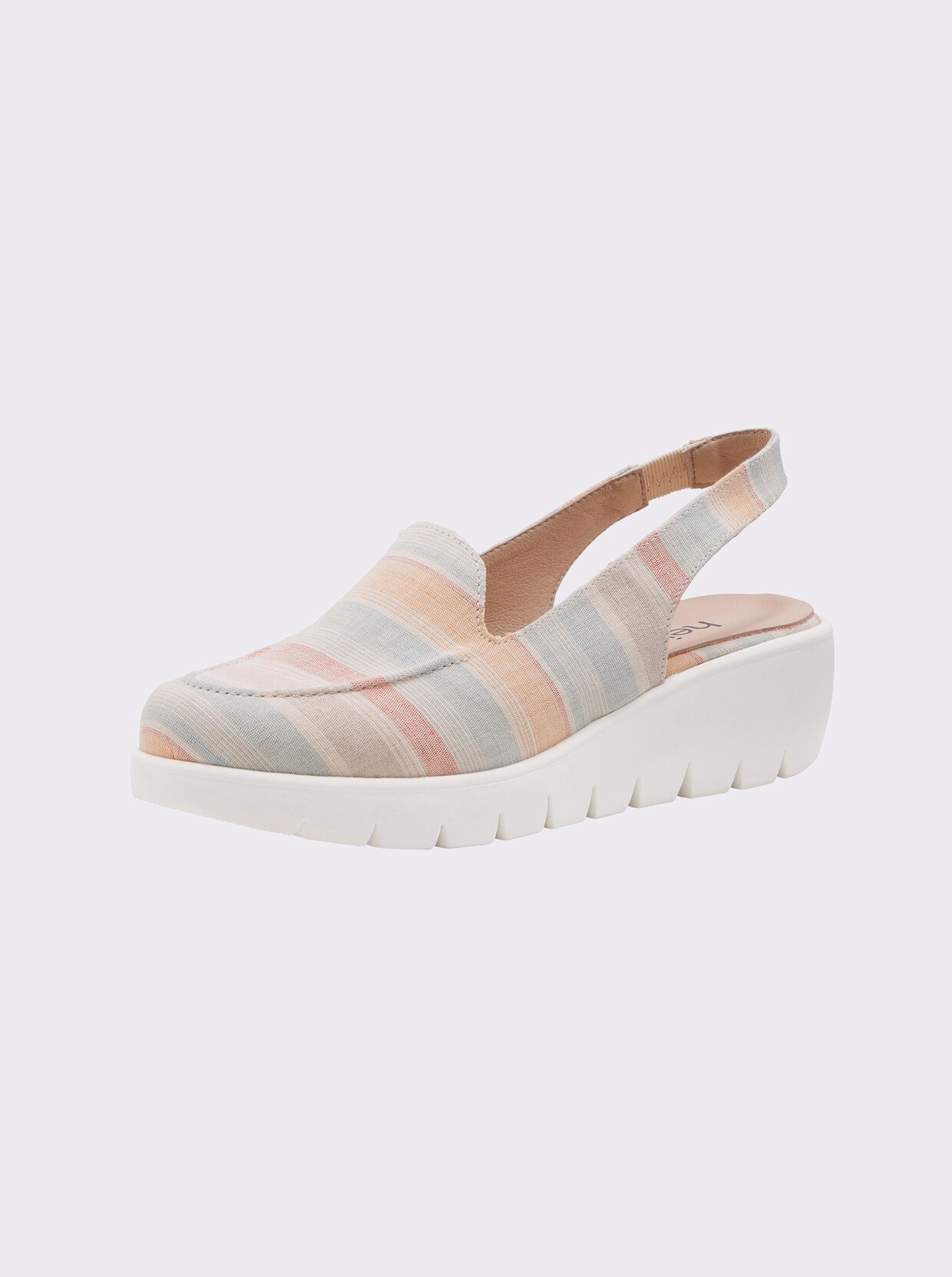 heine Slingpumps - pastell-gestreift