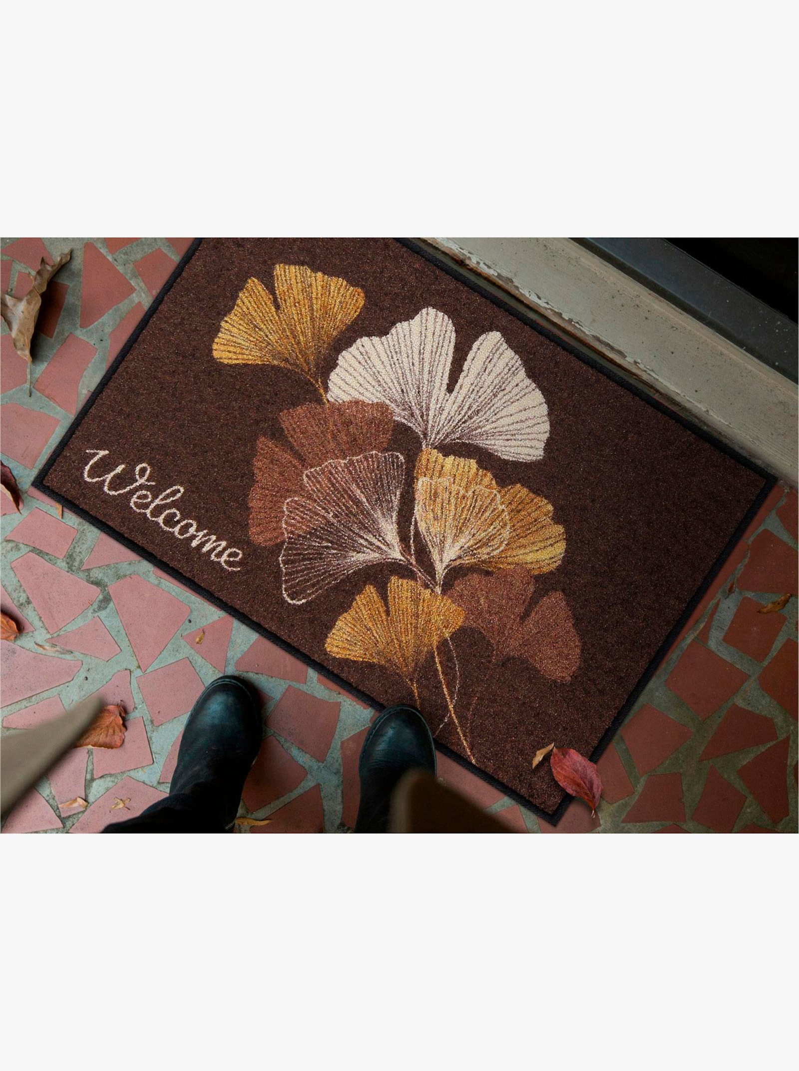 Salonloewe Fußmatte - braun-gemustert
