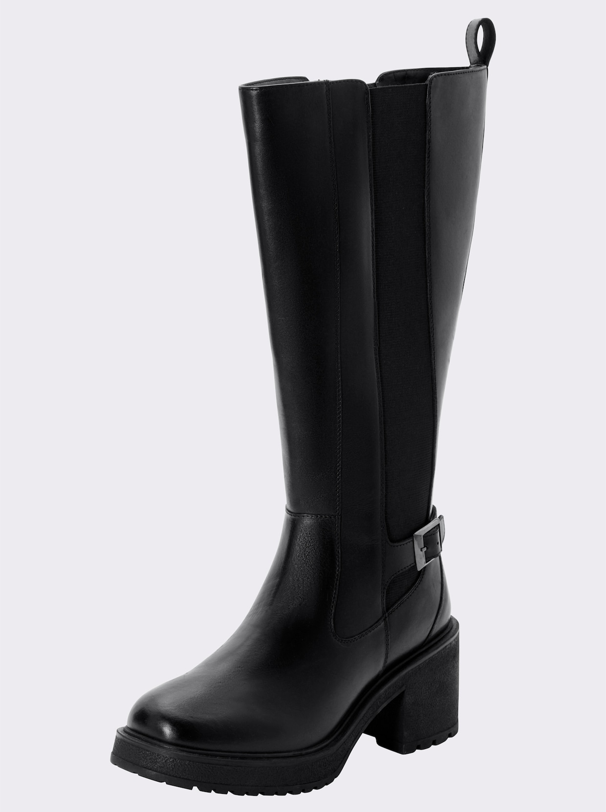 sheego Weitschaftstiefel - schwarz