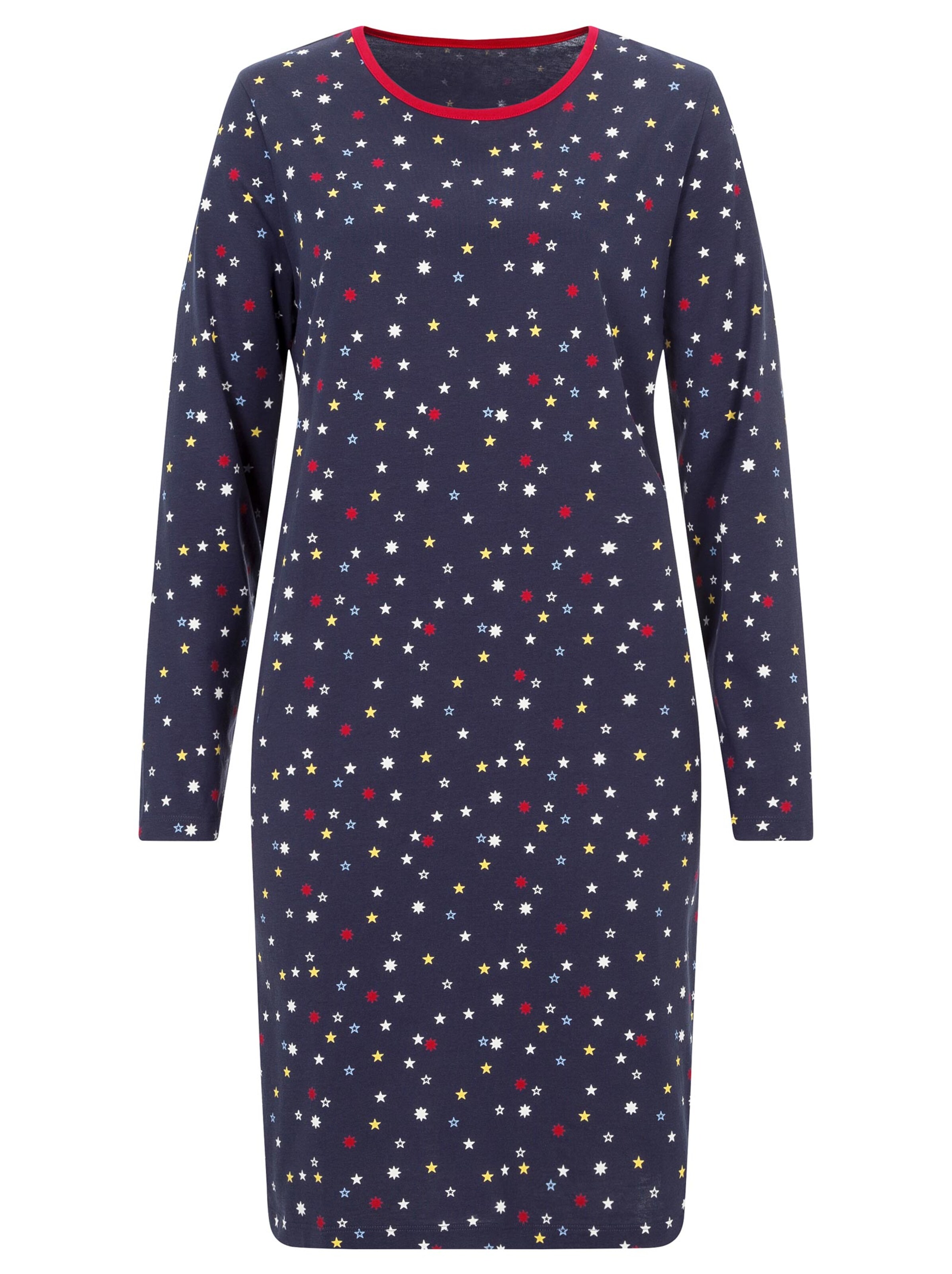 wäschepur Nachthemd - marine-bedruckt