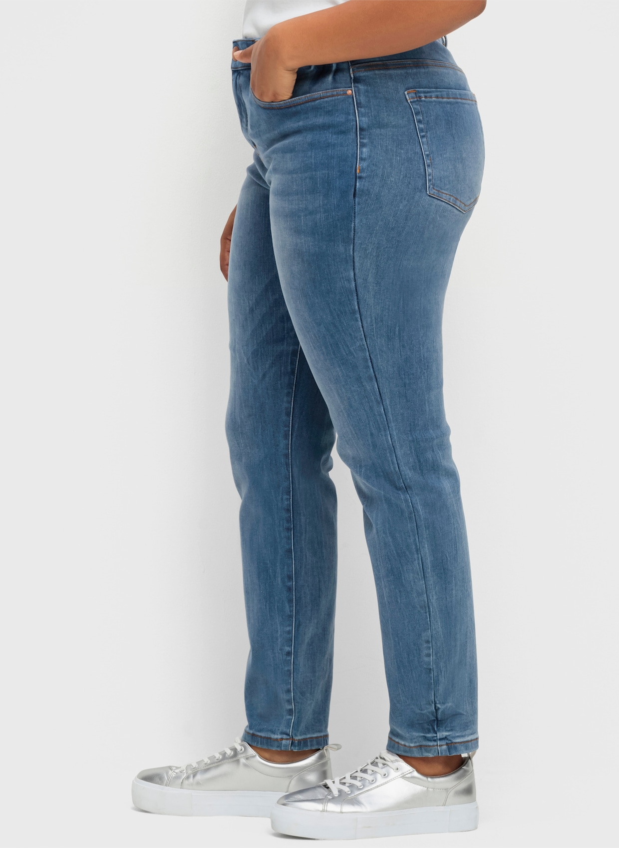 sheego Skinny Jeans - blue denim