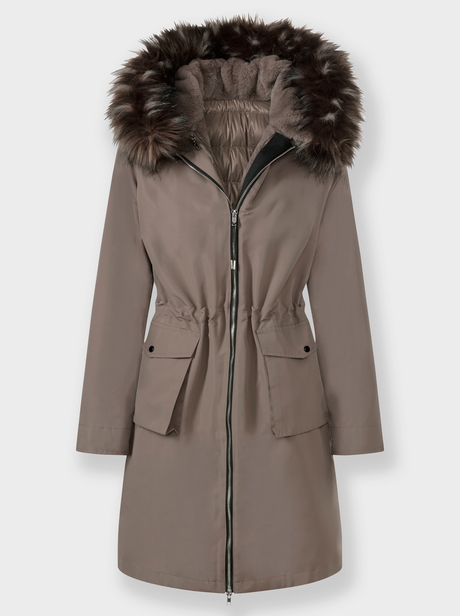 heine Manteau 3 en 1 avec partie intérieure amovible - taupe foncé