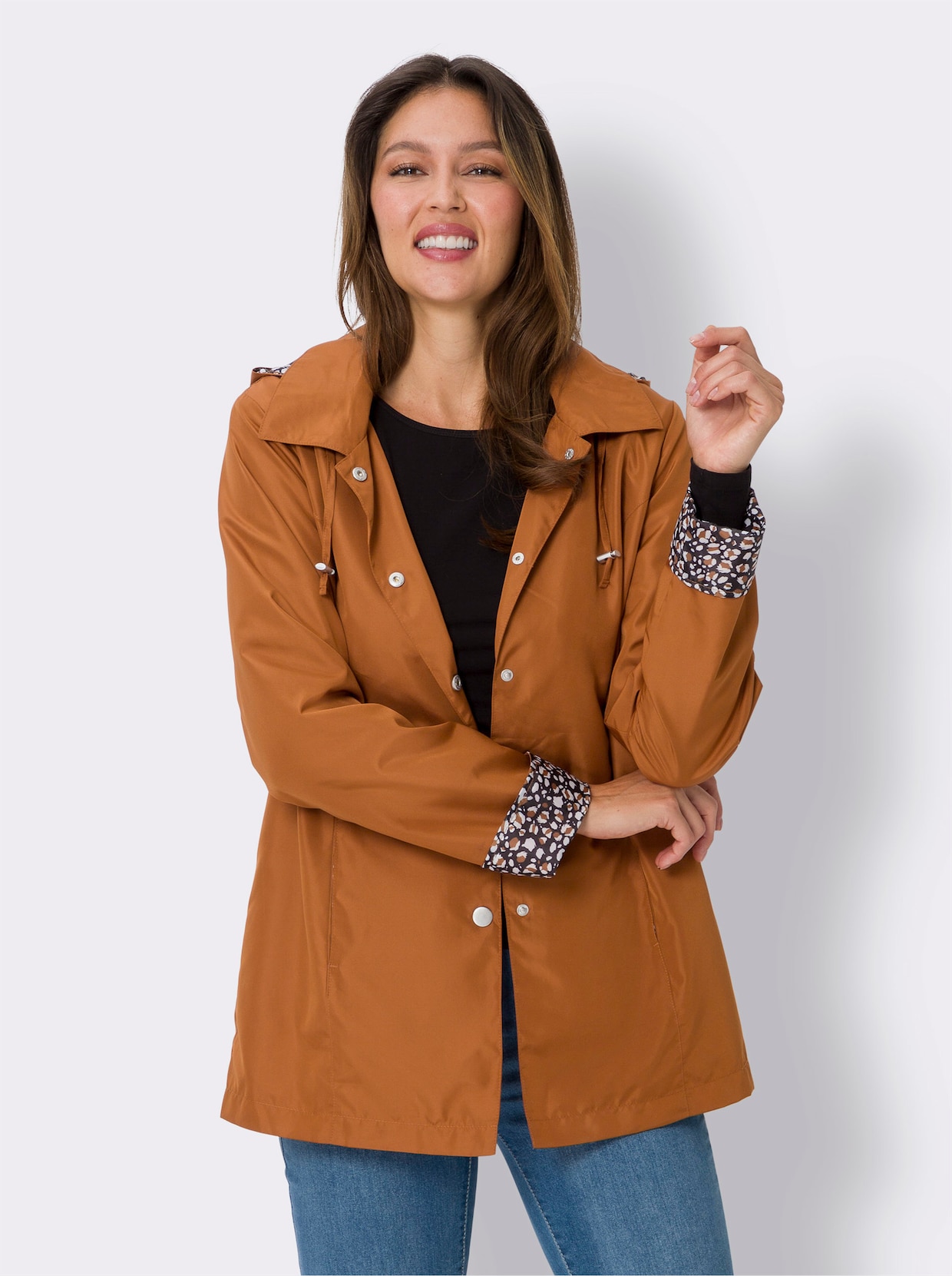 Jacke - cognac