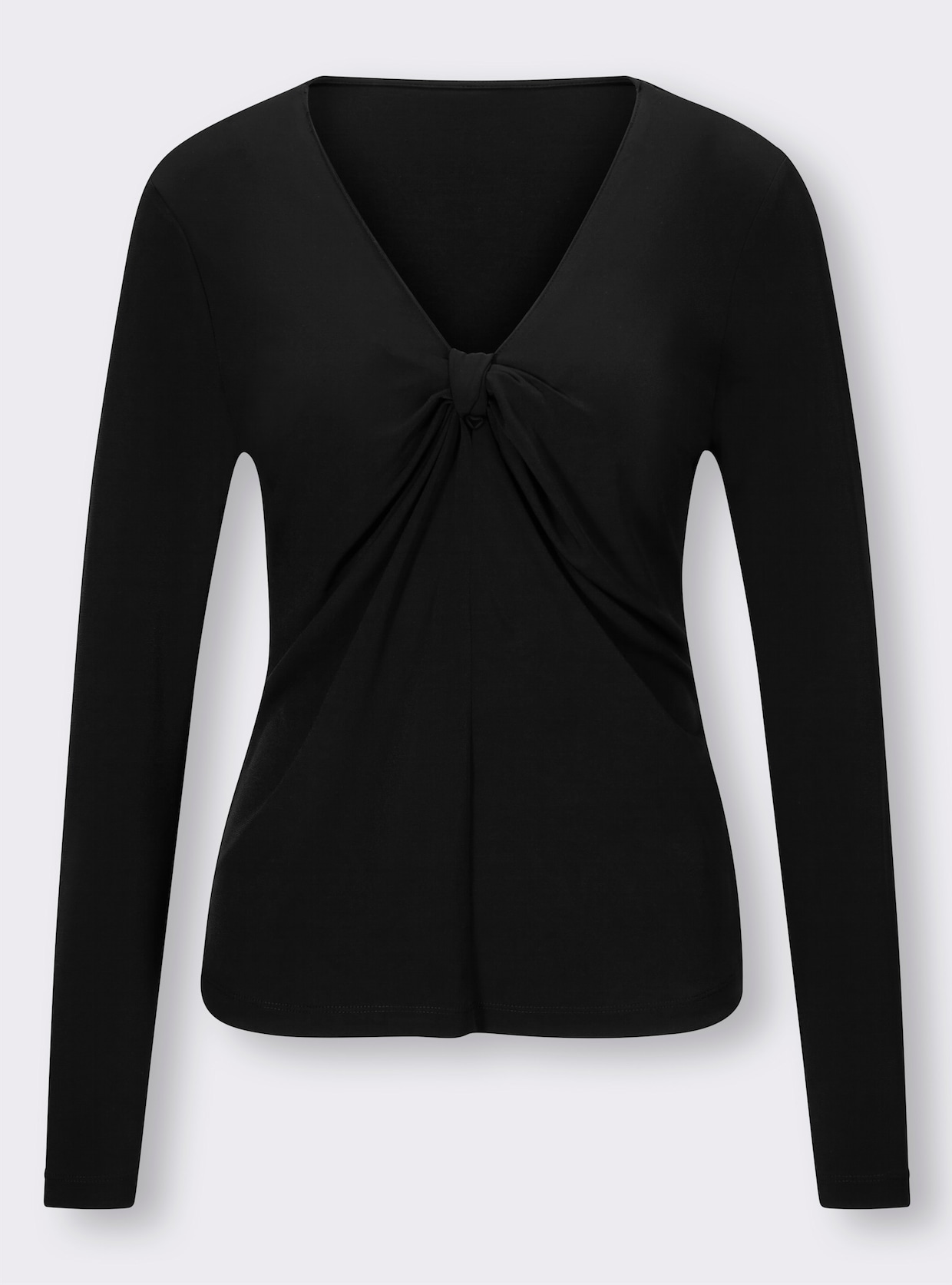 heine Shirt met V-hals - zwart