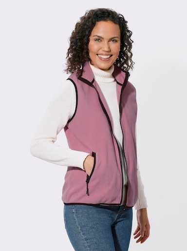 Fleece-Weste - altrosa