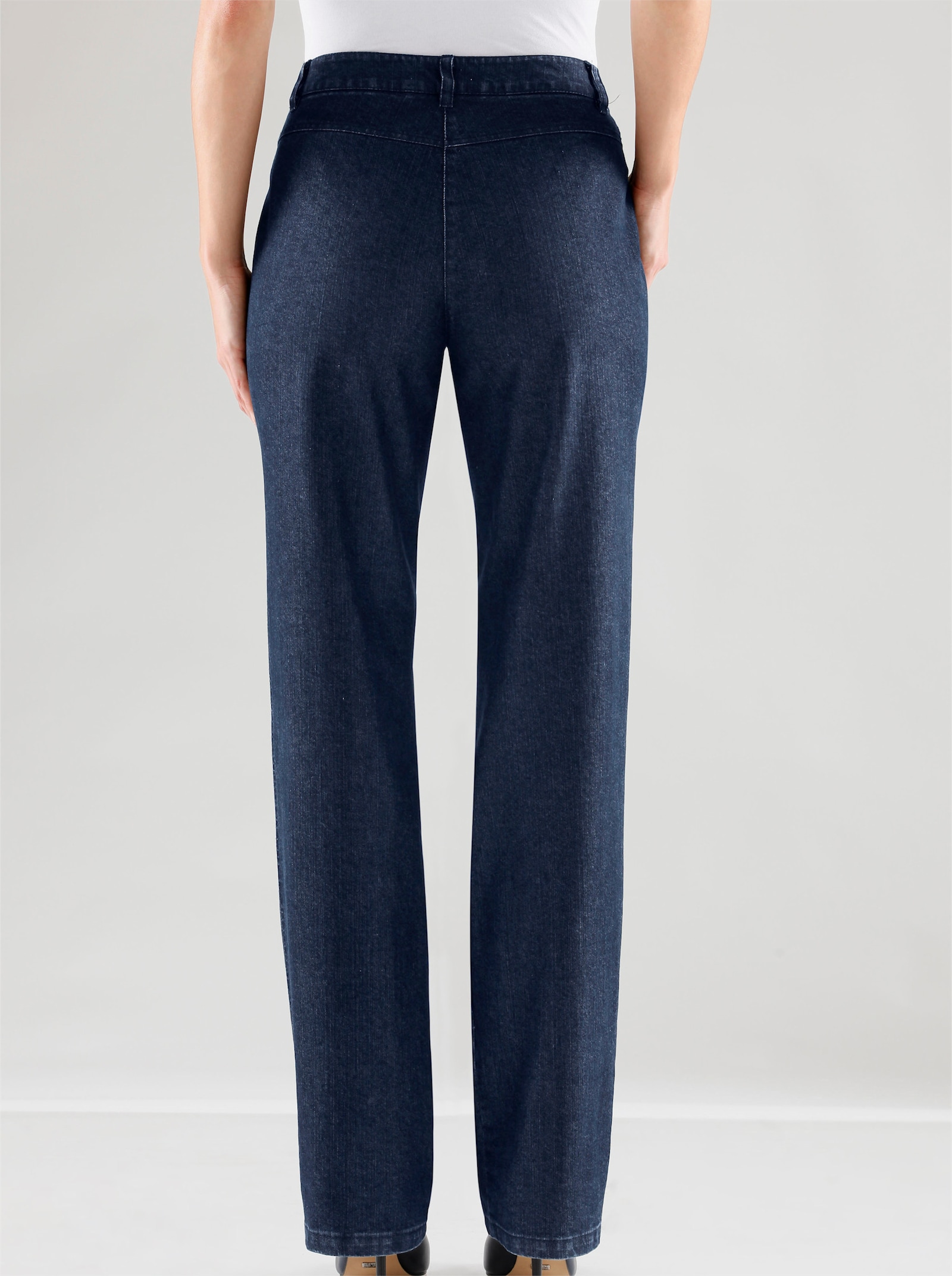 Cosma Gerade Jeans mit Bauch-weg-Effekt - blue-stone-washed