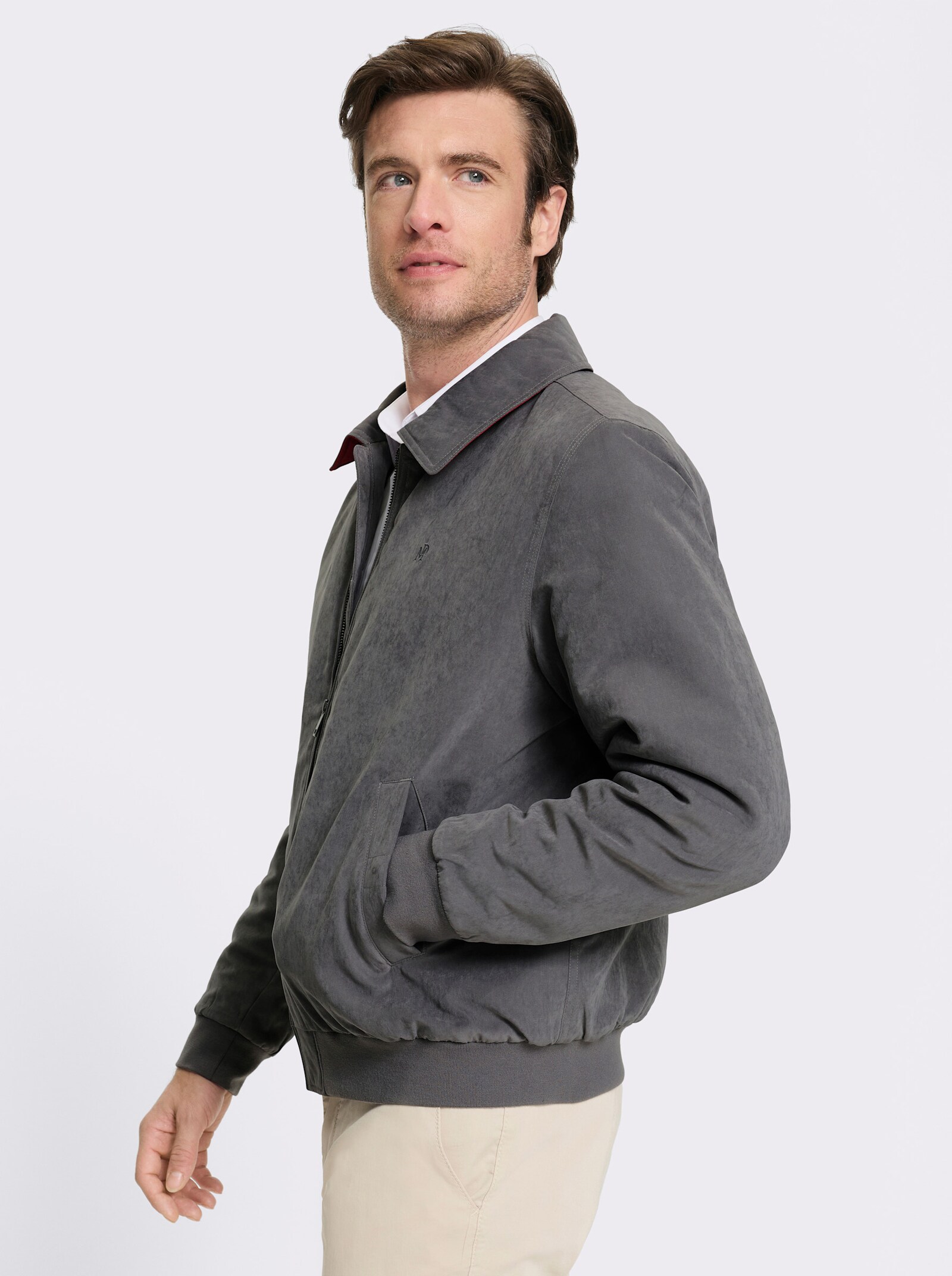 Marco Donati Blouson mit drei Innentaschen - anthrazit