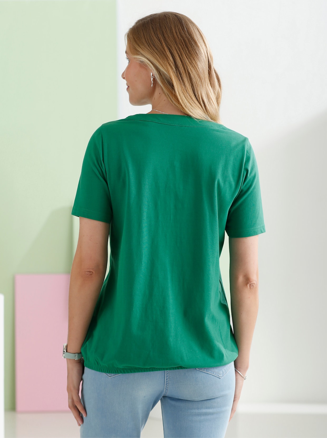 Tričko s krátkymi rukávmi - zelená