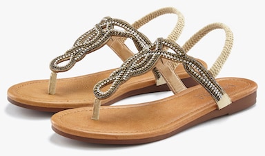 LASCANA Zehentrenner - beige