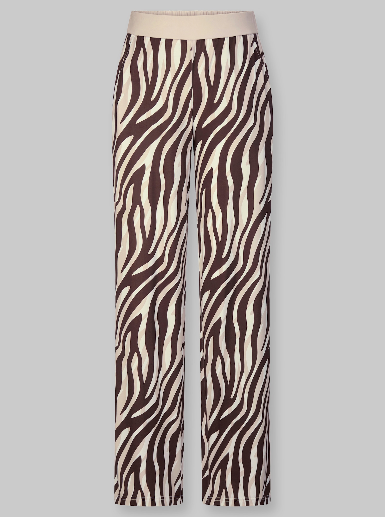 heine Druckhose mit Animal-Dessin - elfenbein-schoko-bedruckt
