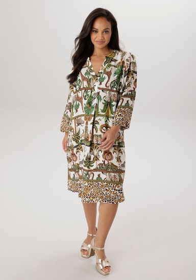 Aniston PLUS Blusenkleid - bunt