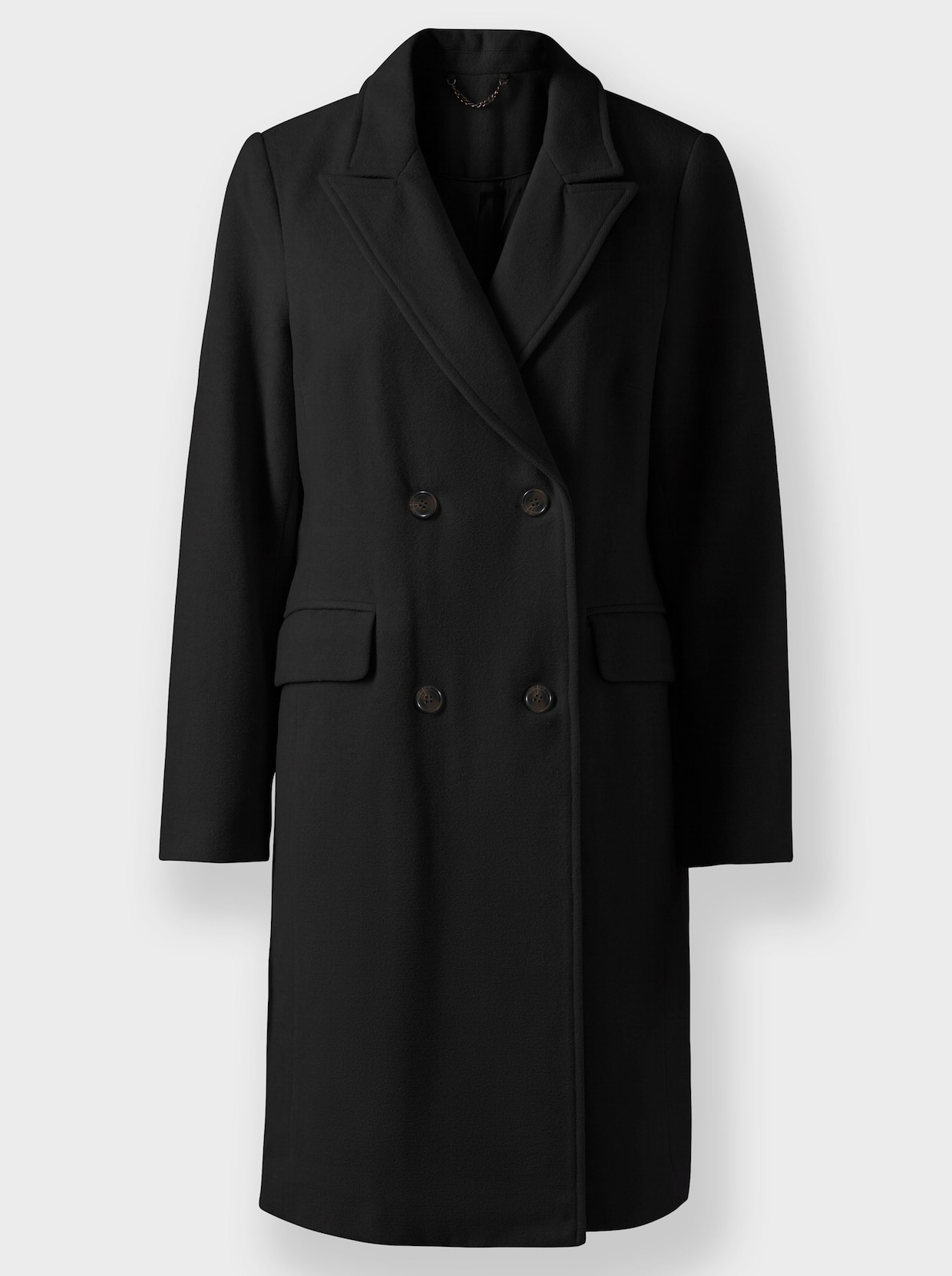 heine Manteau en laine - noir