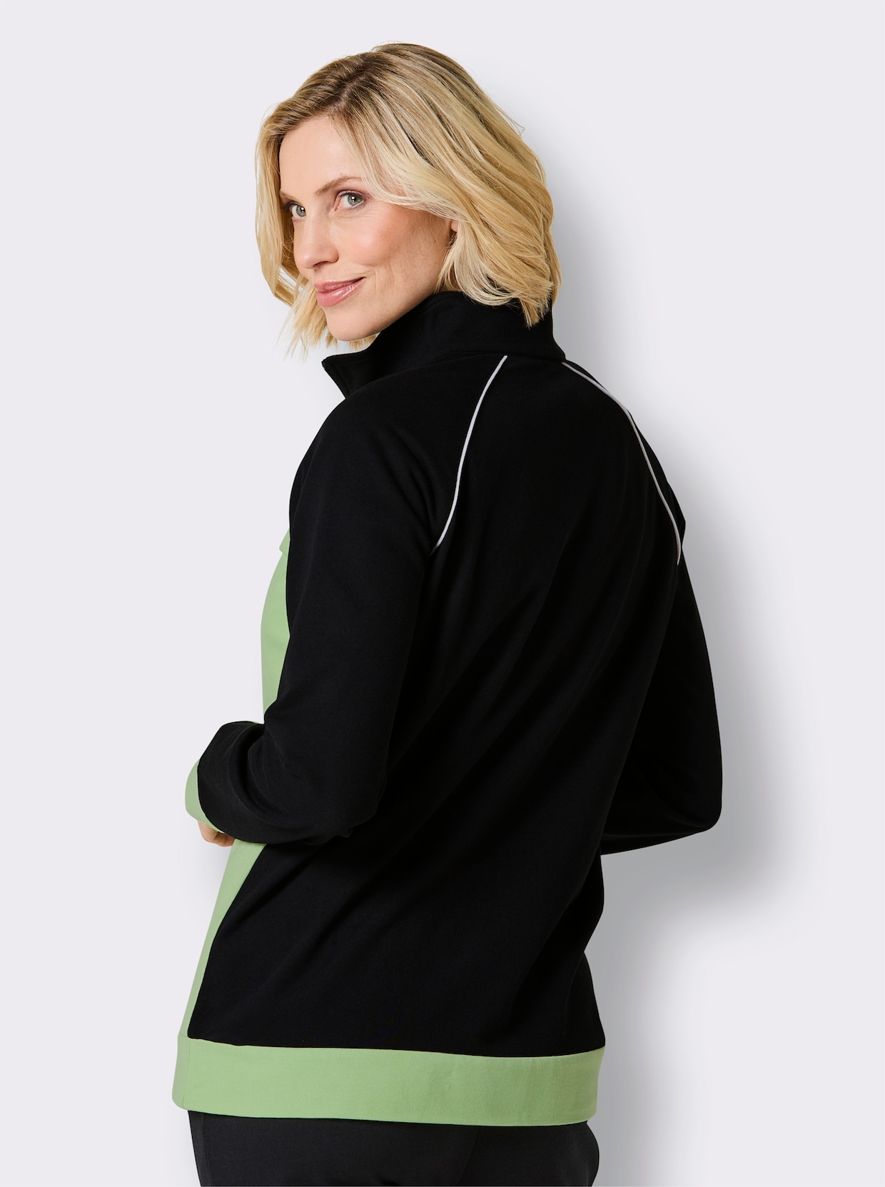 Catamaran Sweatjacke - reseda-schwarz