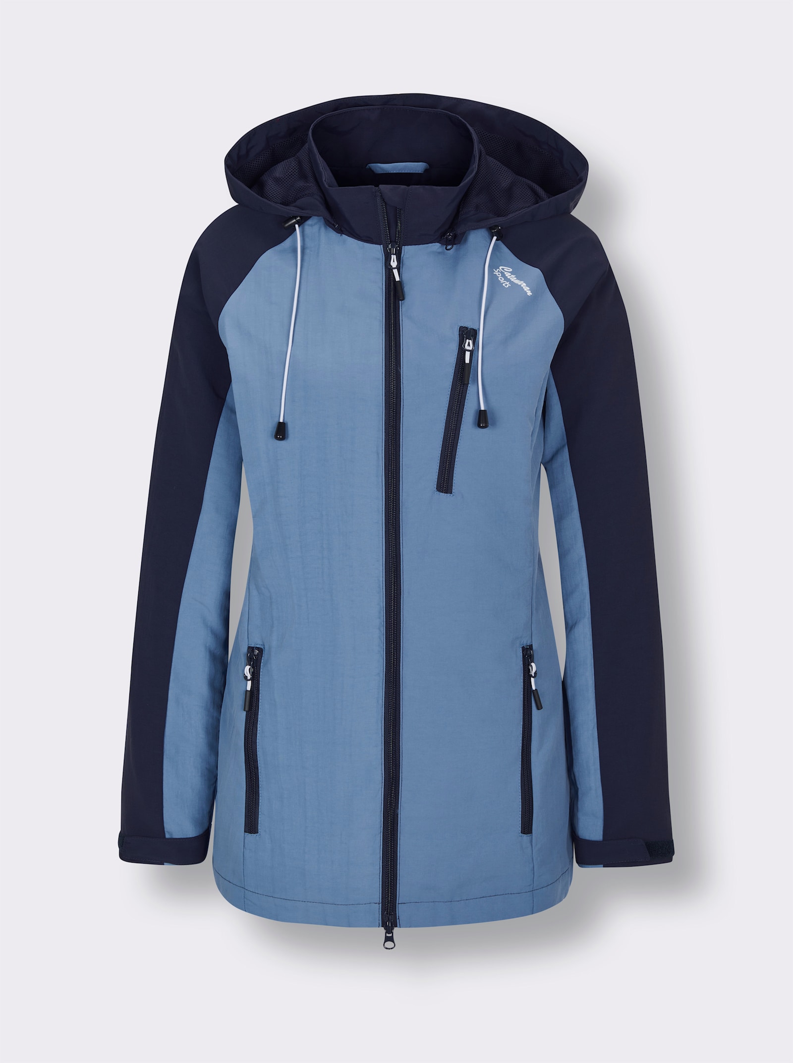 Catamaran Sports Funktionsjacke mit 1 Reißverschluss-Innentasche - mittelblau-marine