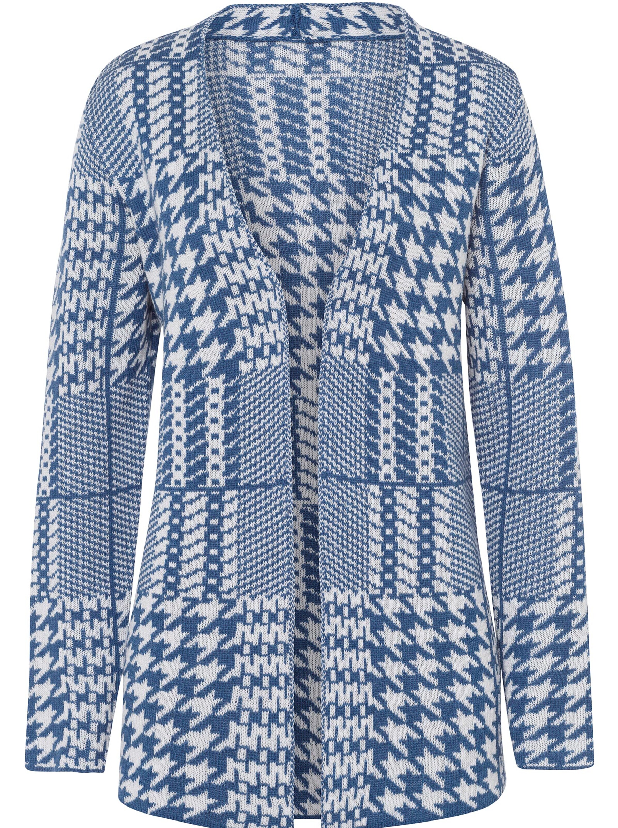 Strickjacke - bleu-gemustert