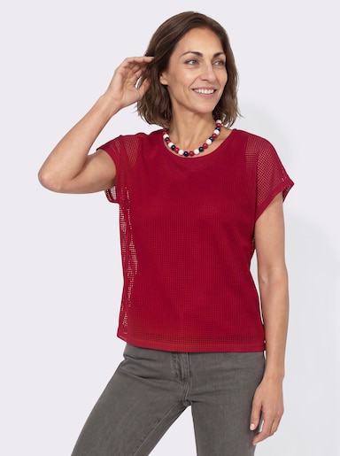 Shirt in 2-in-1-Optik - rot