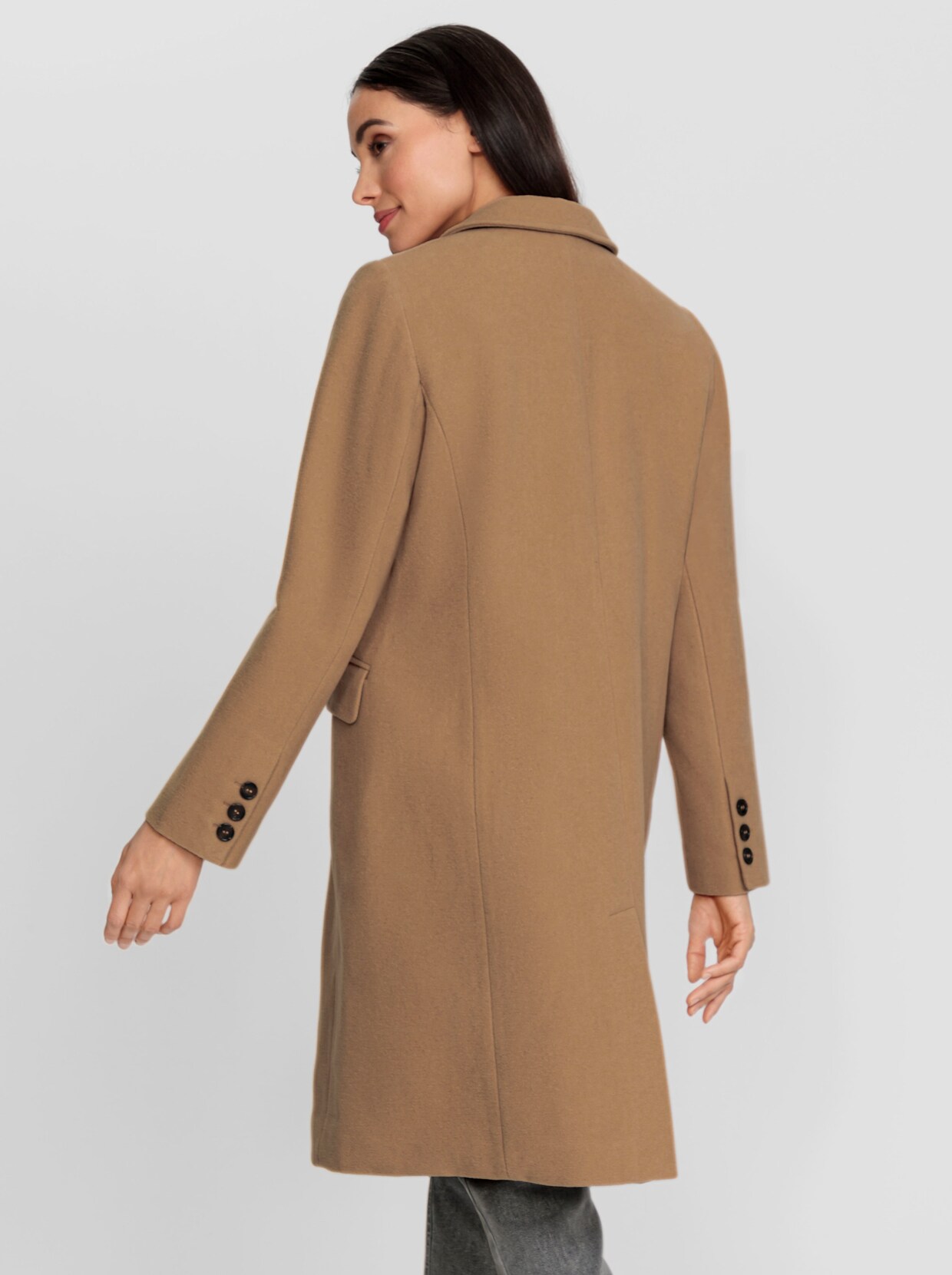 heine Wollen mantel - camel