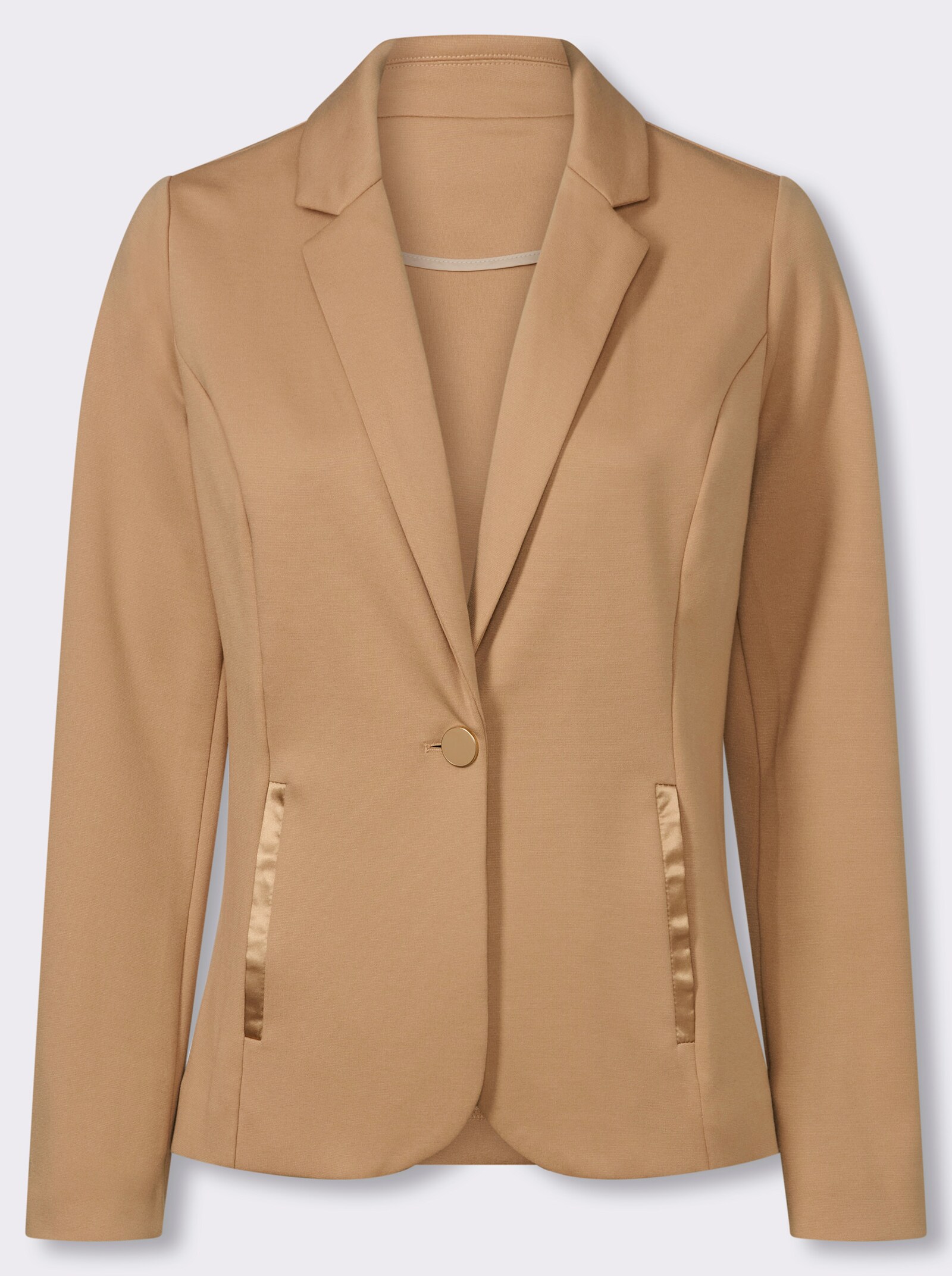 Blazer in Jersey-Qualität - camel