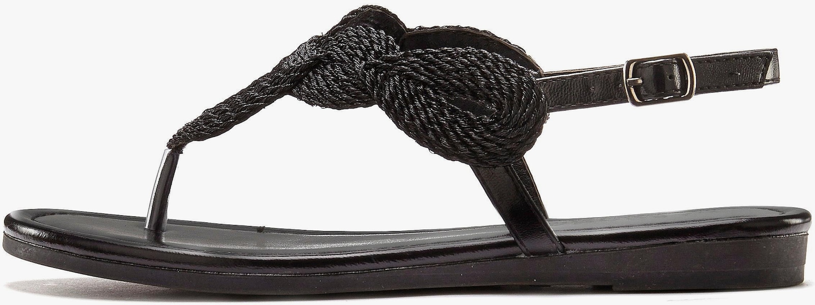 LASCANA Teenslipper - zwart