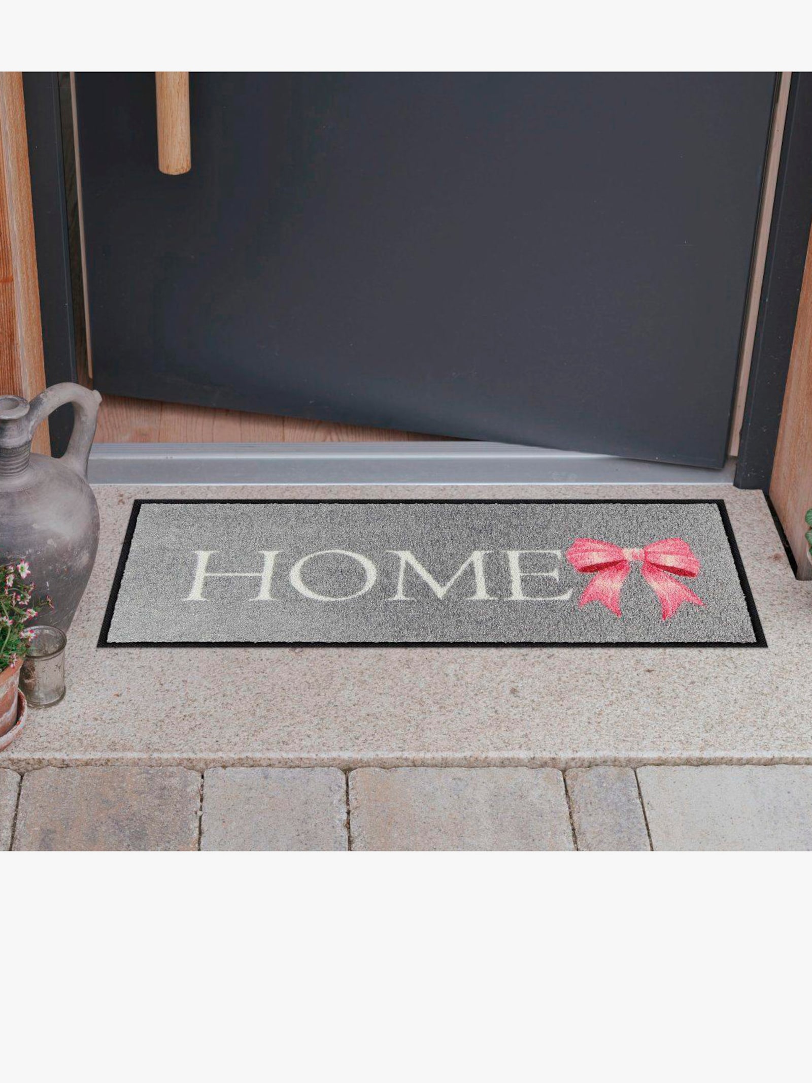 Salonloewe Fußmatte - grau-rosé