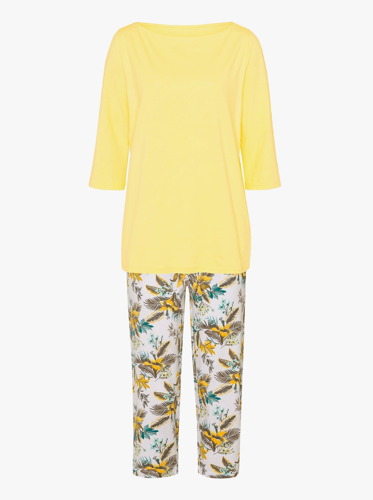 Pyjama - citroen/oker/donkertaupe