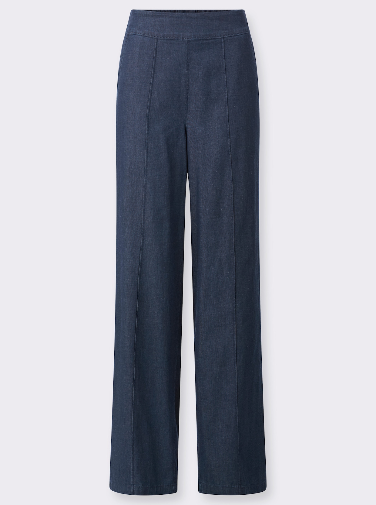 High-waist-Jeans - dark blue