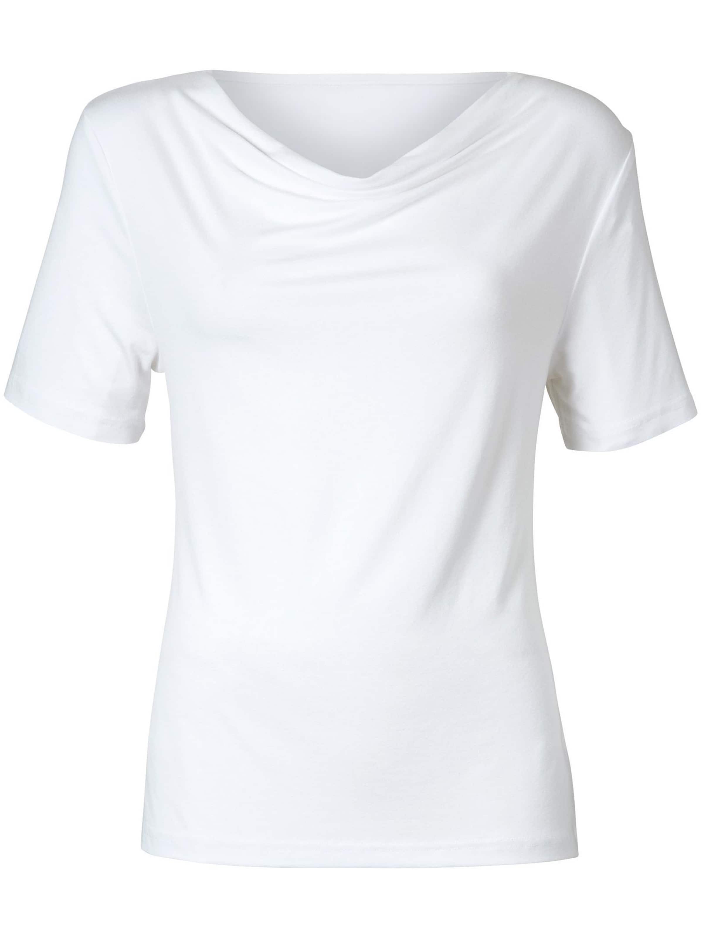 Kurze günstig Kaufen-Wasserfallshirt in weiß von heine. Wasserfallshirt in weiß von heine <![CDATA[Blickfang bei diesem femininen Shirt ist der fließende Wasserfall-Ausschnitt. Eingesetzte kurze Ärmel für eine tolle Passform. Sehr trageangenehme Viskose-Stretch-M