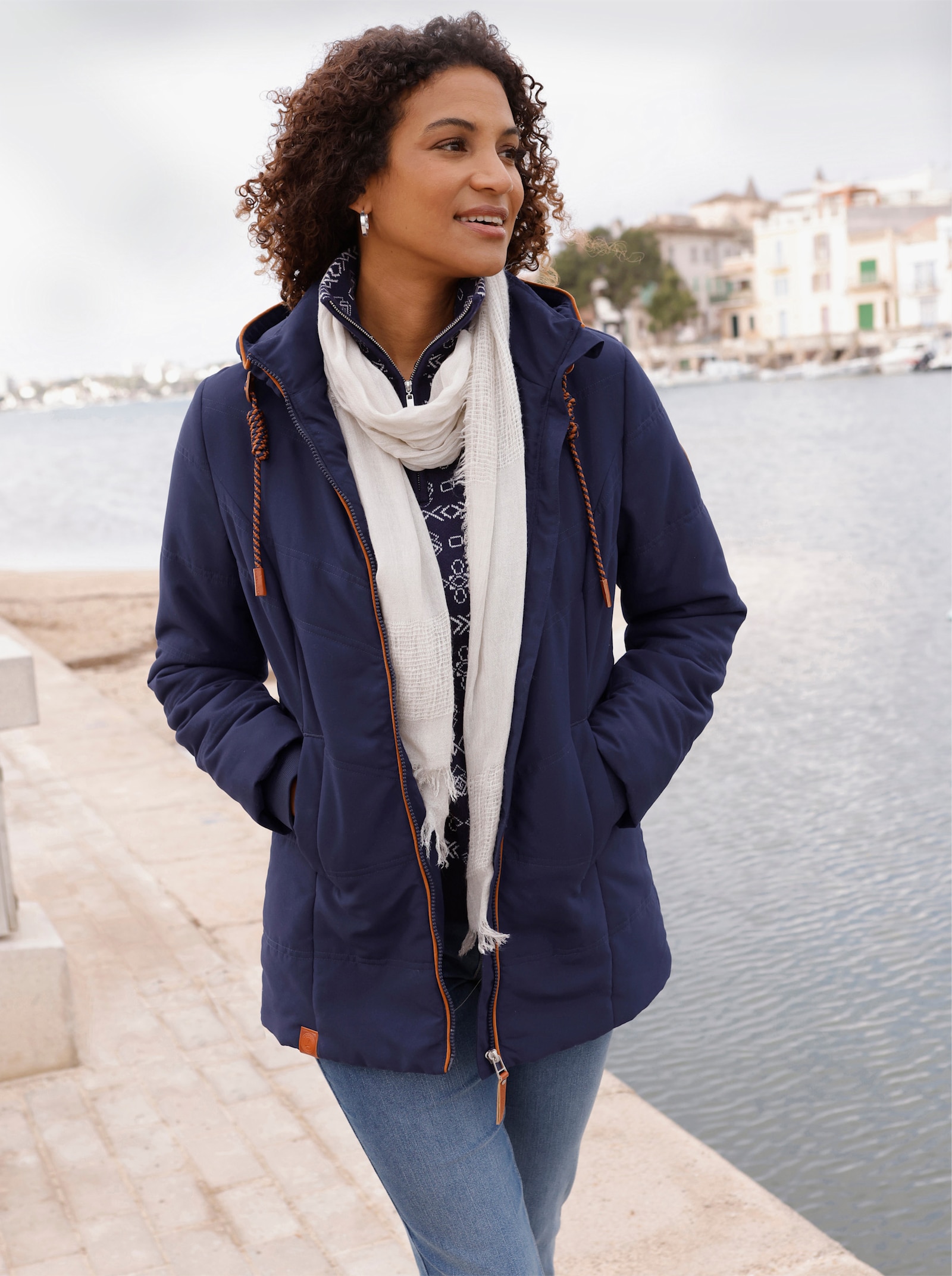  Steppjacke mit Innentasche - marine