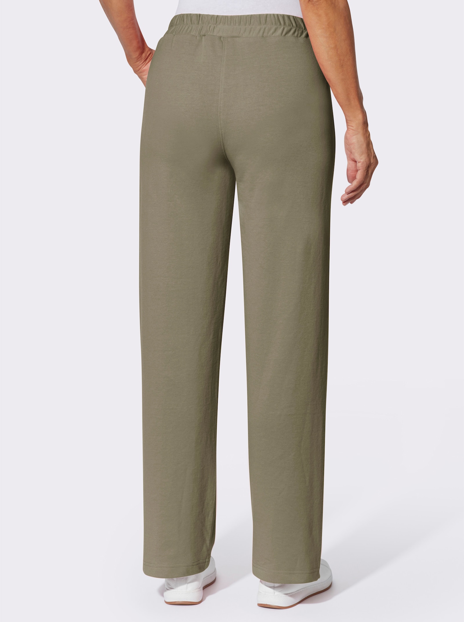 Sweathose in weiter Schlupfform - khaki