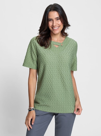 Shirt mit Applikation - eucalyptus