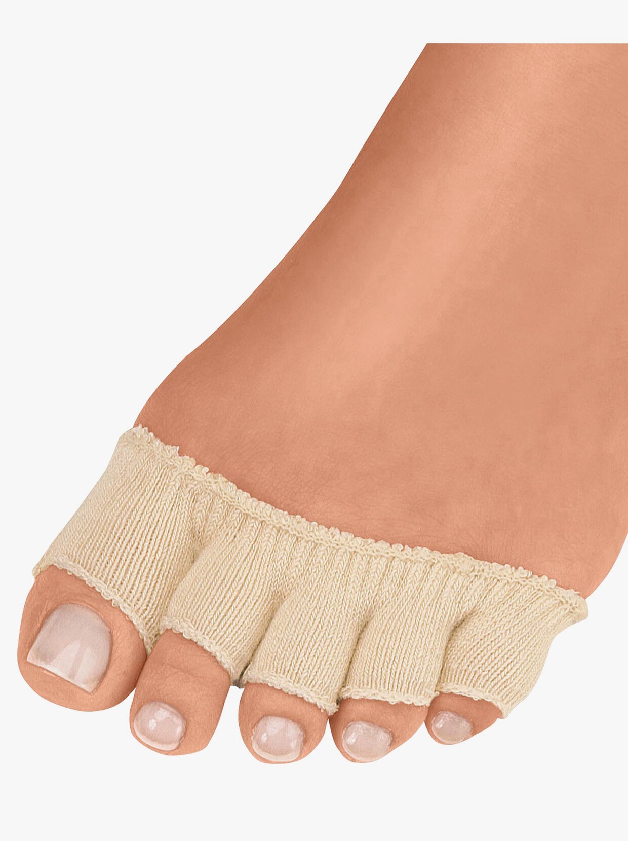 Palcové ponožky - béžová