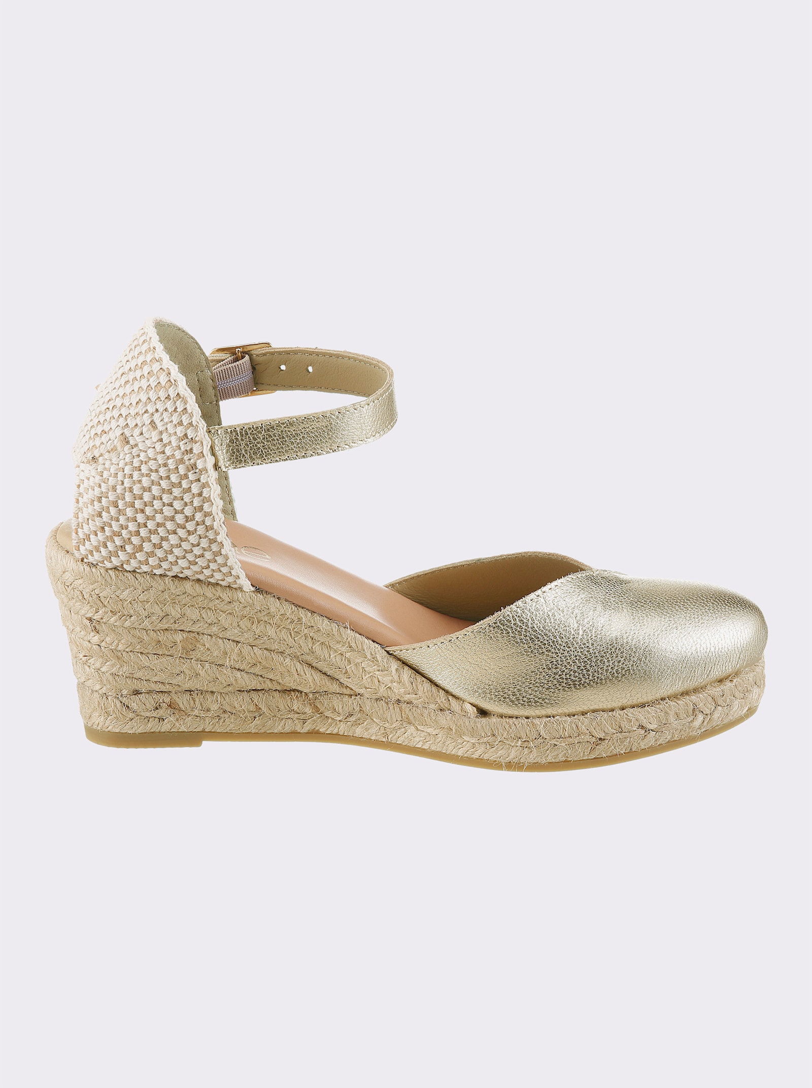 heine Keilsandalette - goldfarben