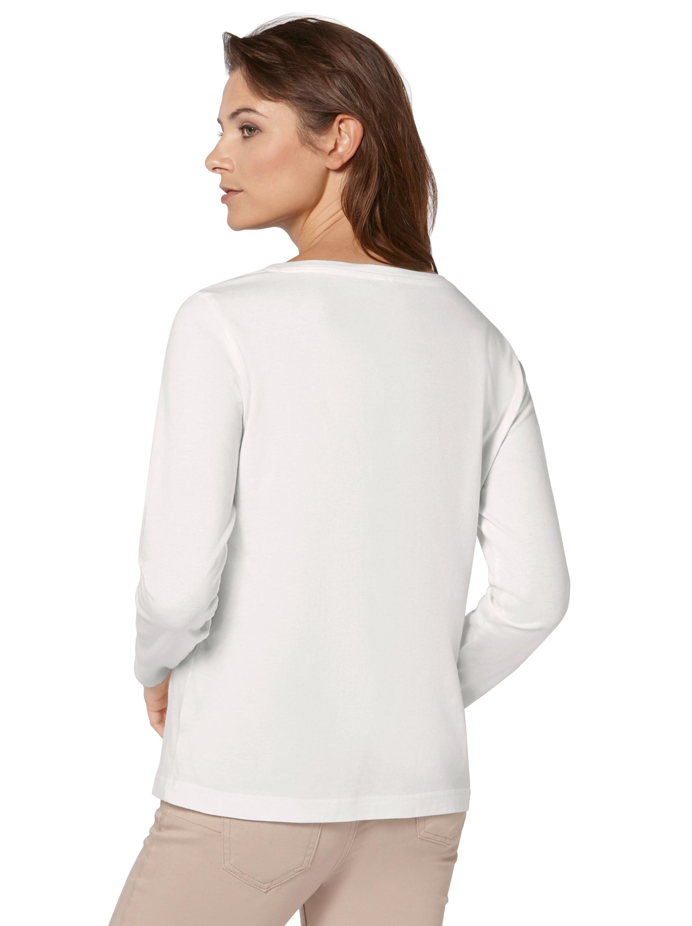 Langarm-Shirt - ecru