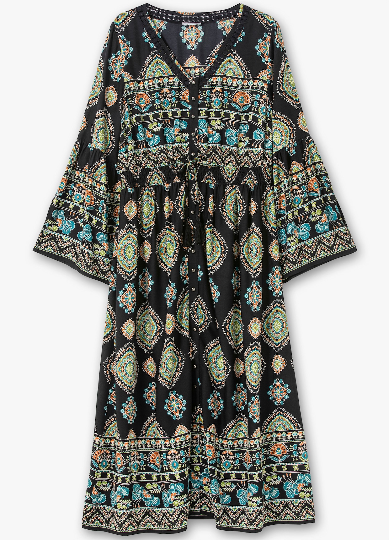 sheego by Joe Browns Maxi-jurk - zwart gedessineerd